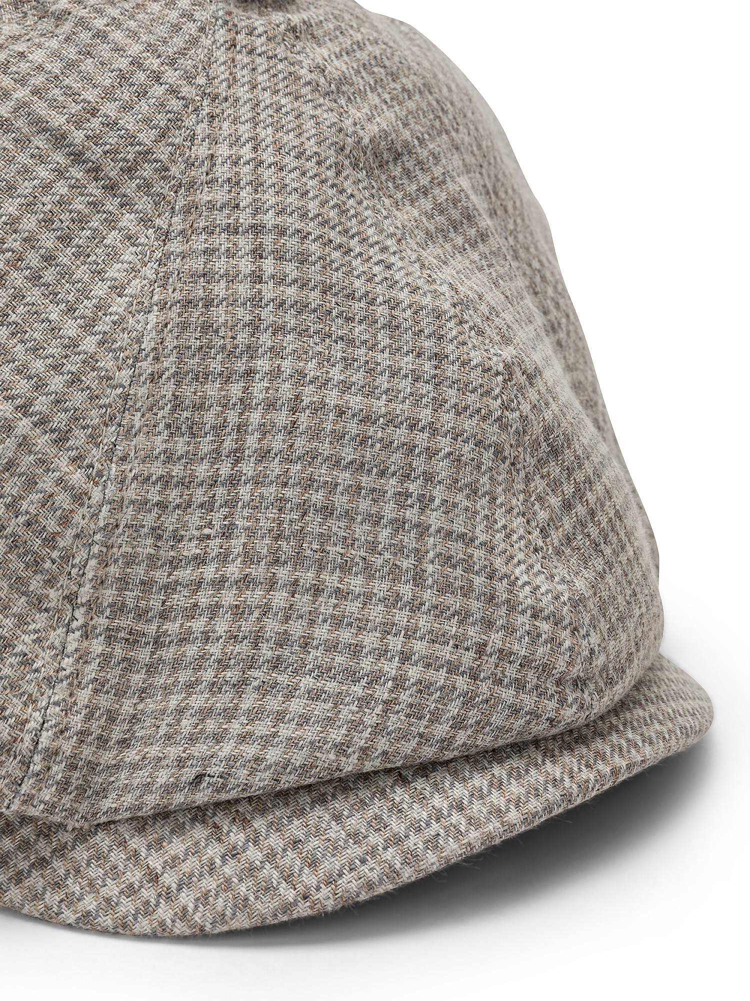 Houndstooth fabric cap, Grey, large image number 1
