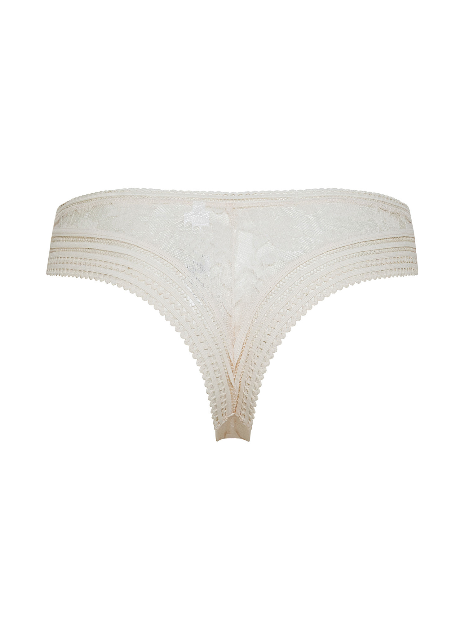 Lace thong, White Cream, large image number 1