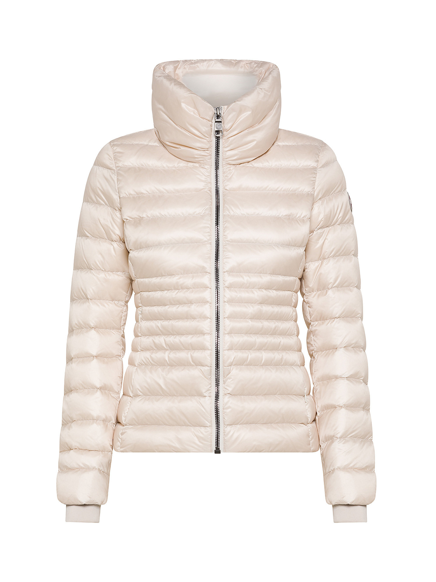 Quilted jacket with high collar, Beige, large image number 0
