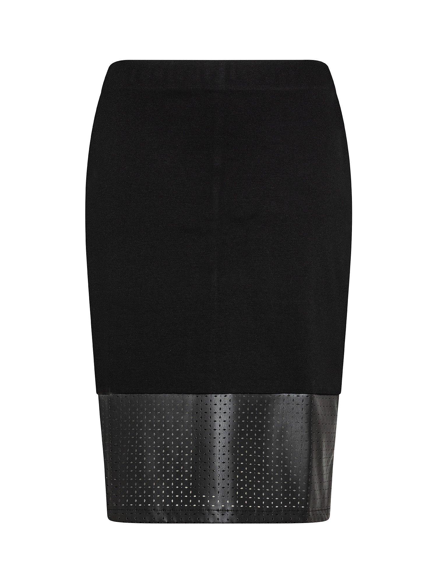 Koan - Patterned skirt, Black, large image number 0