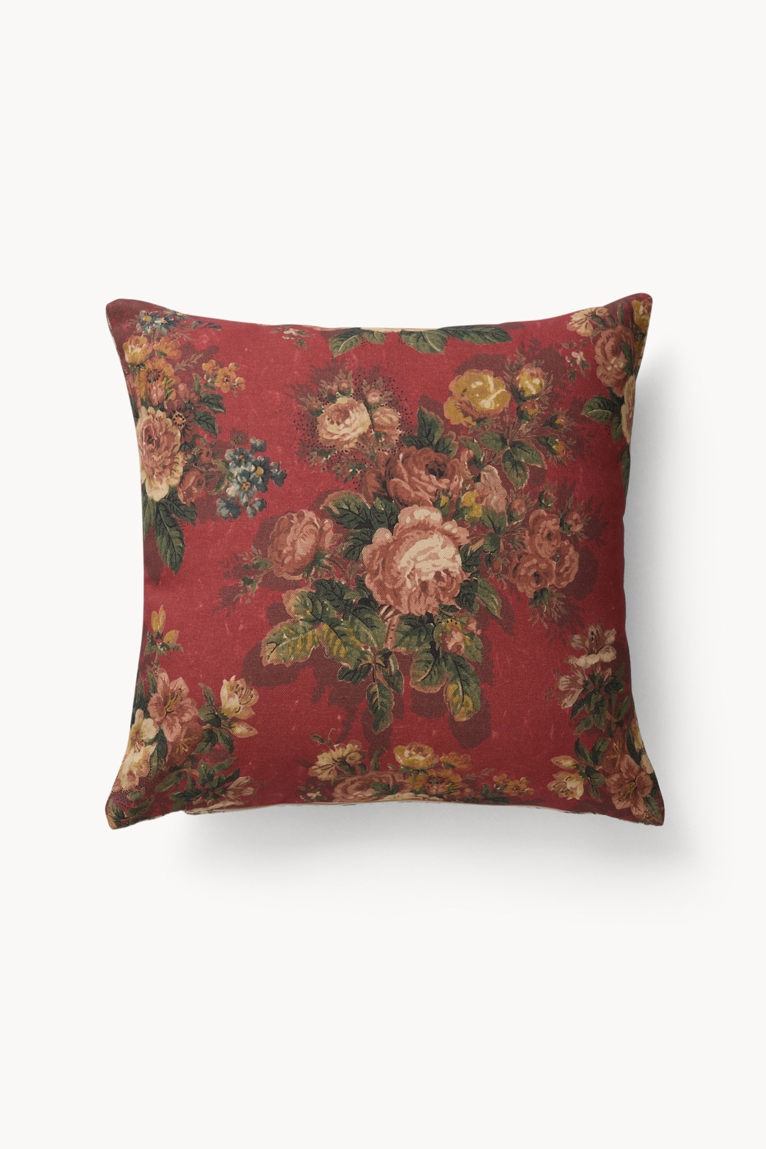 Reversible Pillow with Vintage Print, 45x45cm - Discounted Price, Multicolor, large image number 0