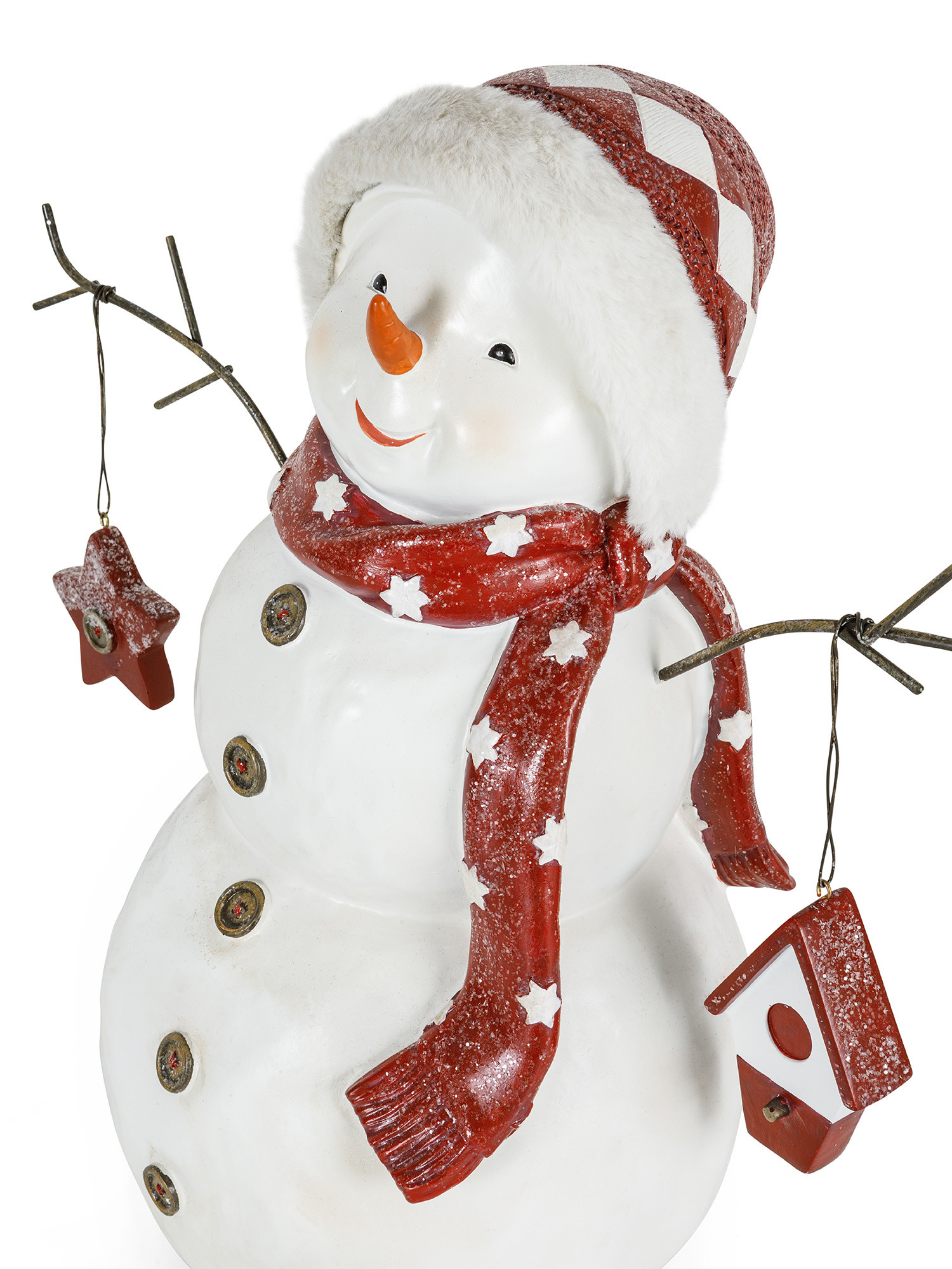 Snowman in resin, White, large image number 1