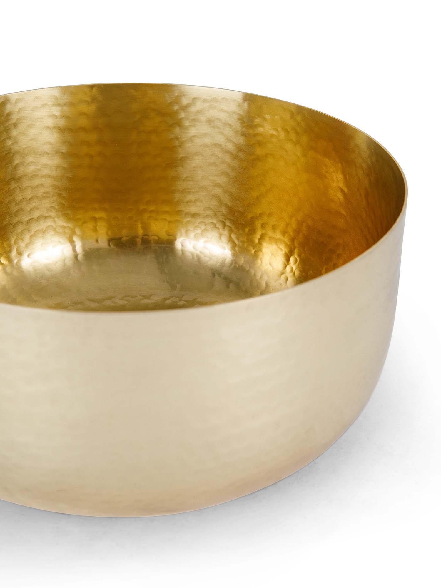 Hammered steel cup, Gold, large image number 1