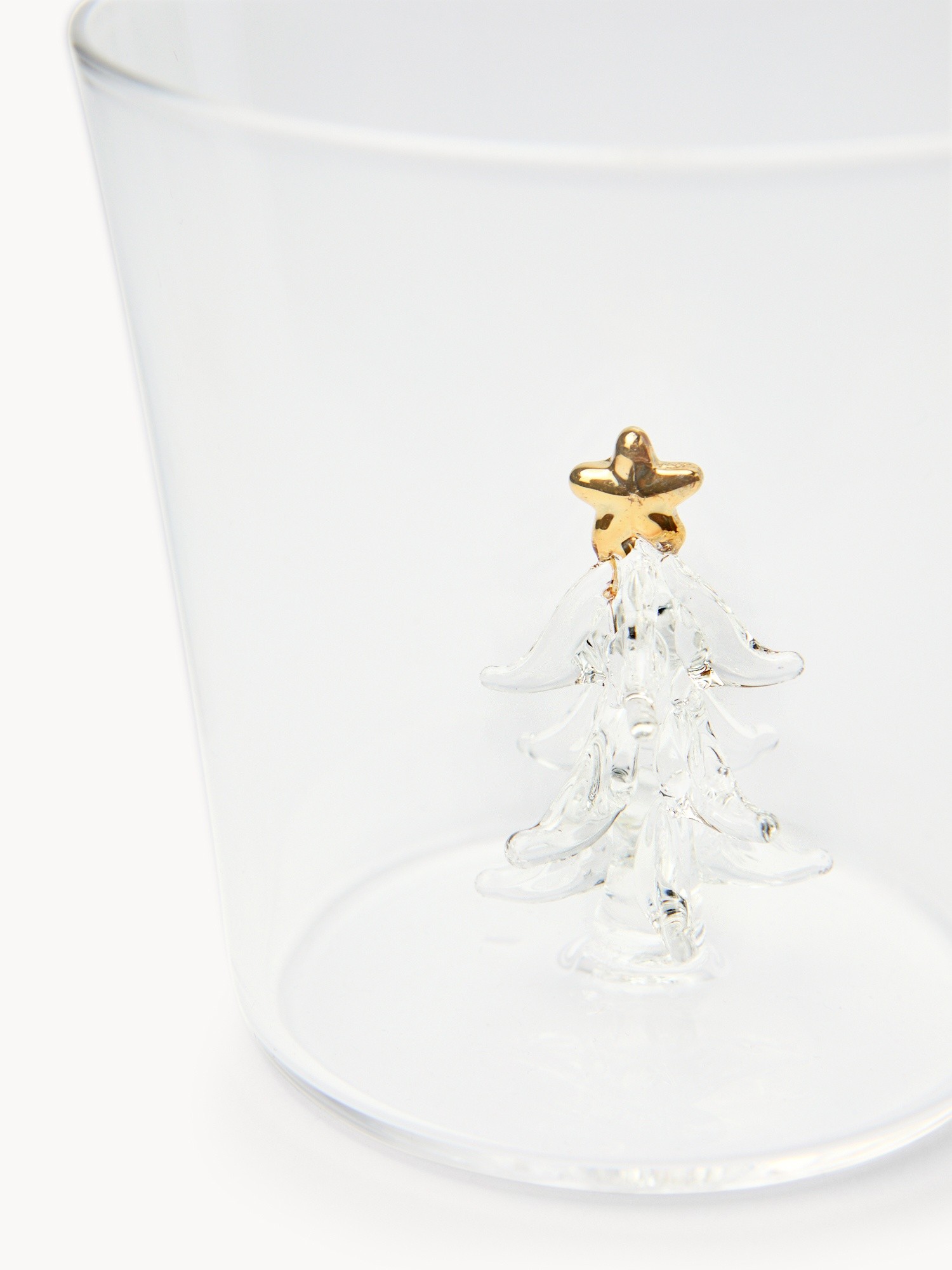 Borosilicate Glass Tumbler with Tree Detail, Transparent, large image number 1