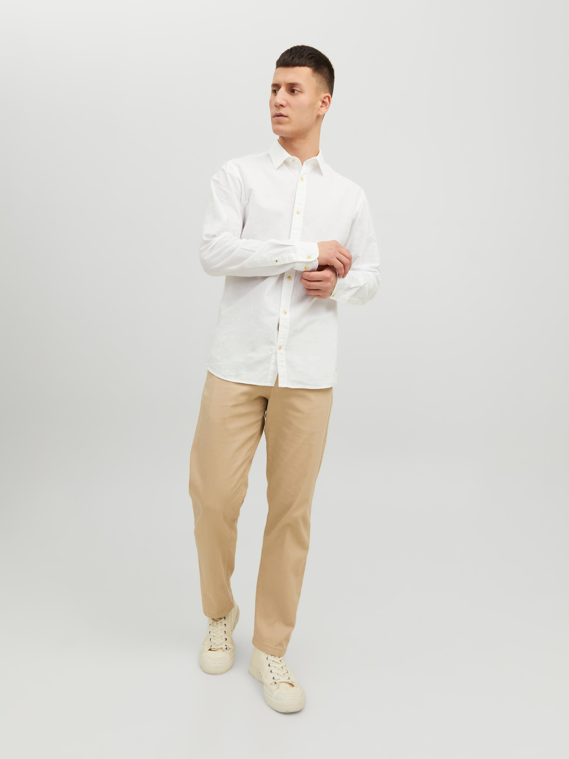 Jack & Jones - Slim fit shirt, White, large image number 1