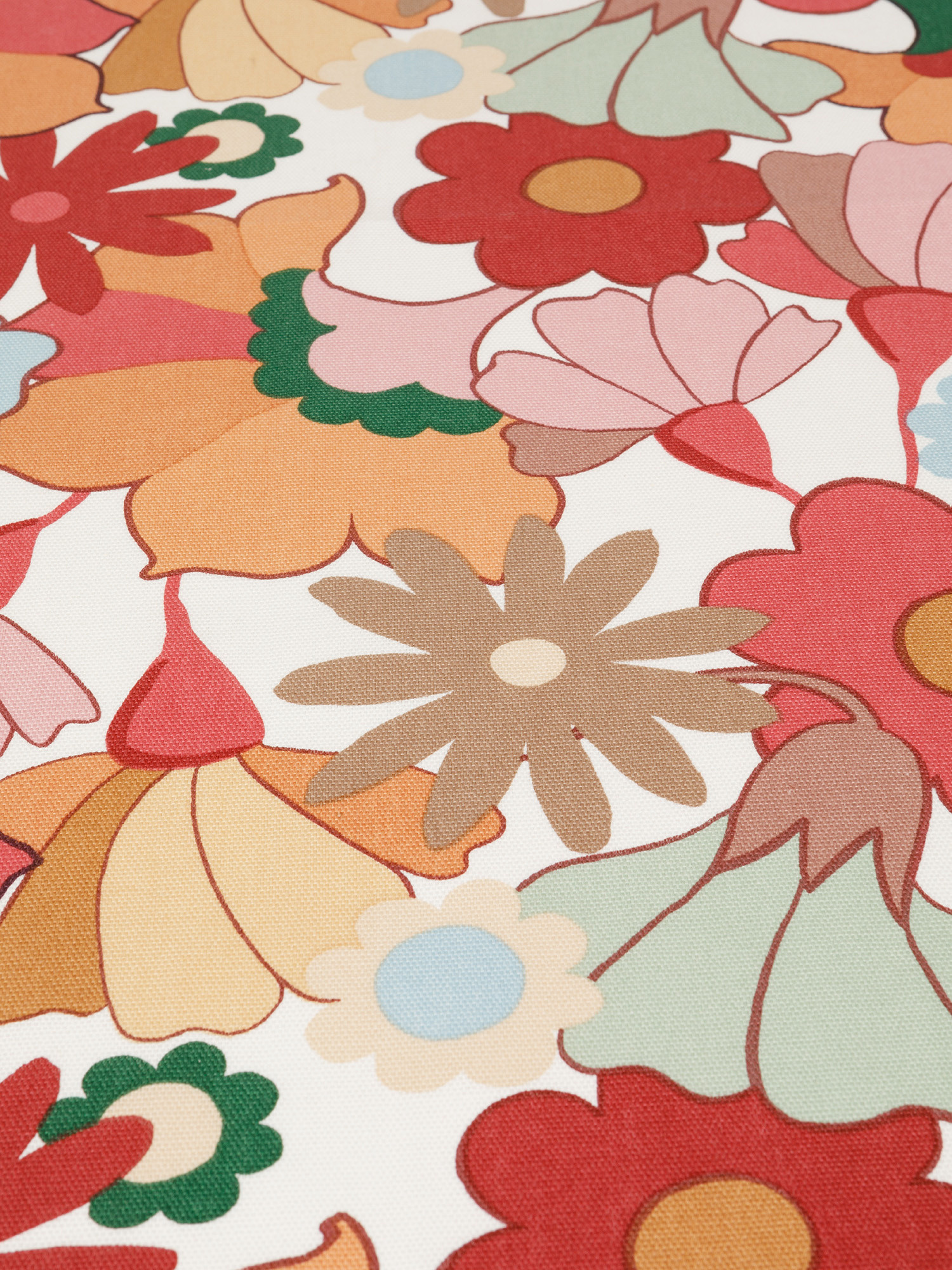 Floral print cotton runner, Multicolor, large image number 1