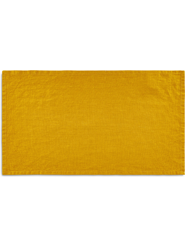Solid color pure washed linen placemat