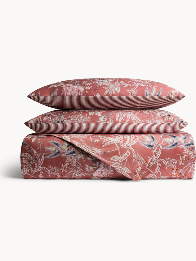 Reversible Cotton Sateen Duvet Cover