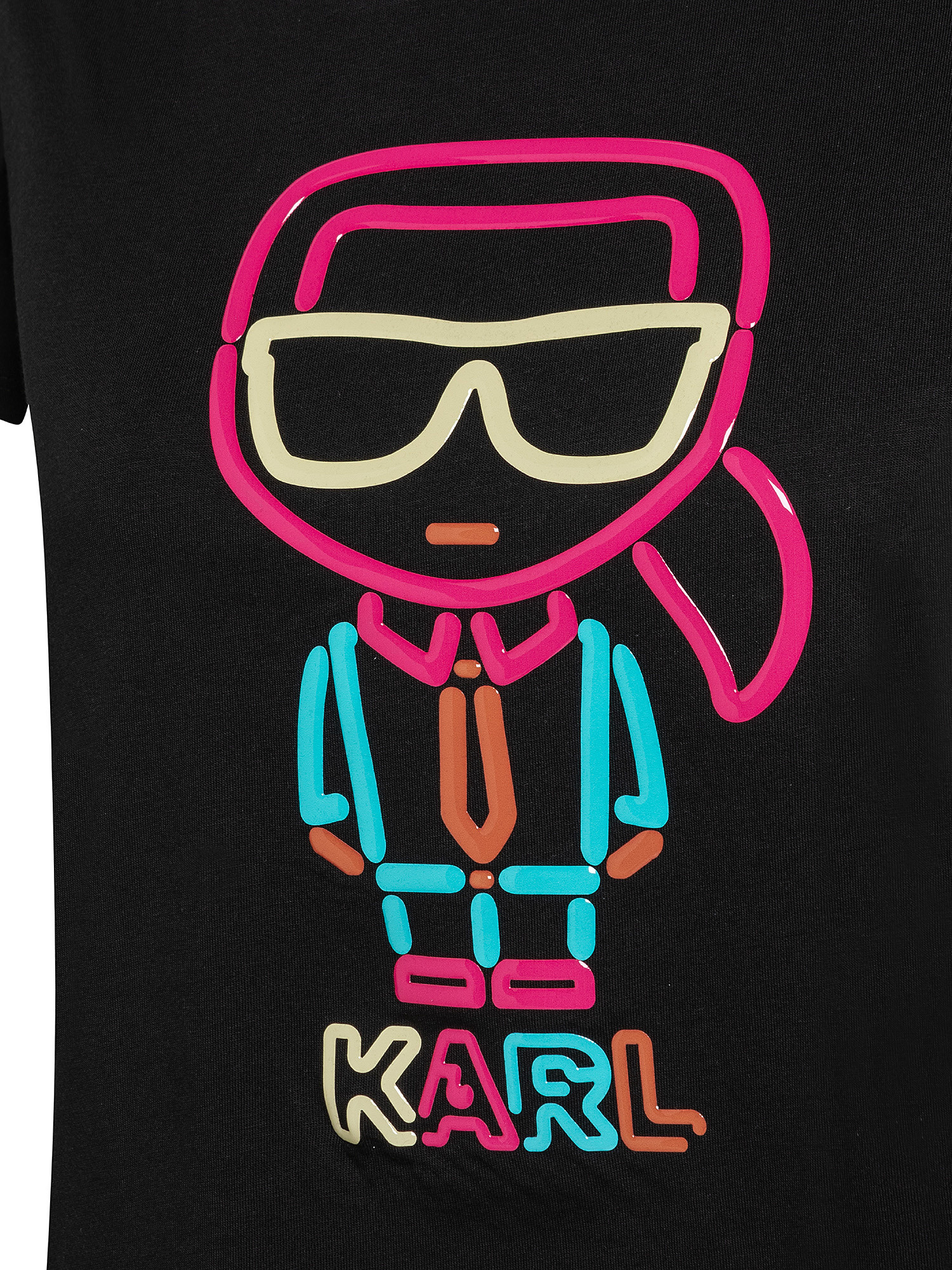 Jelly Karl Logo T-Shirt, Black, large image number 2