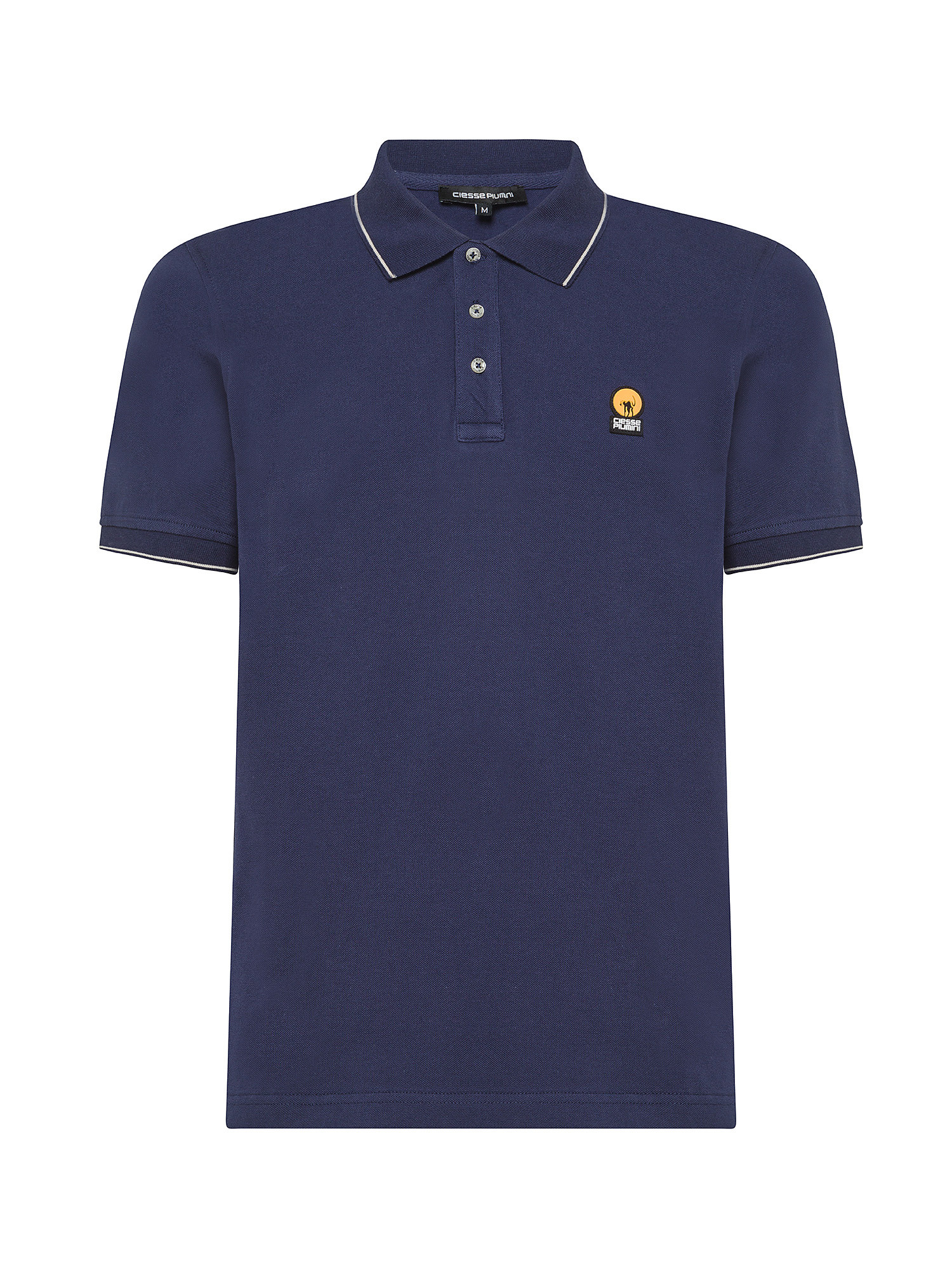 Ciesse Piumini - Piff polo shirt in cotton with logo, Blue, large image number 0