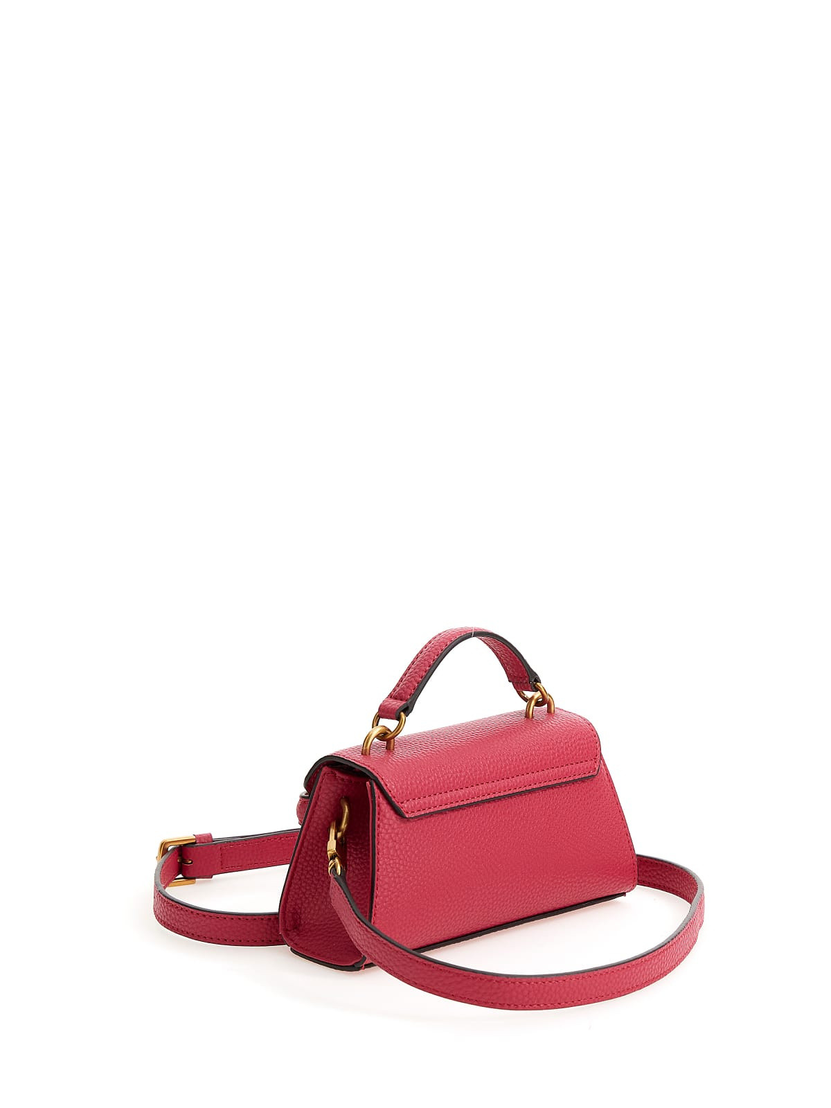 Hand bag with shoulder strap and charm, Pink, large image number 1