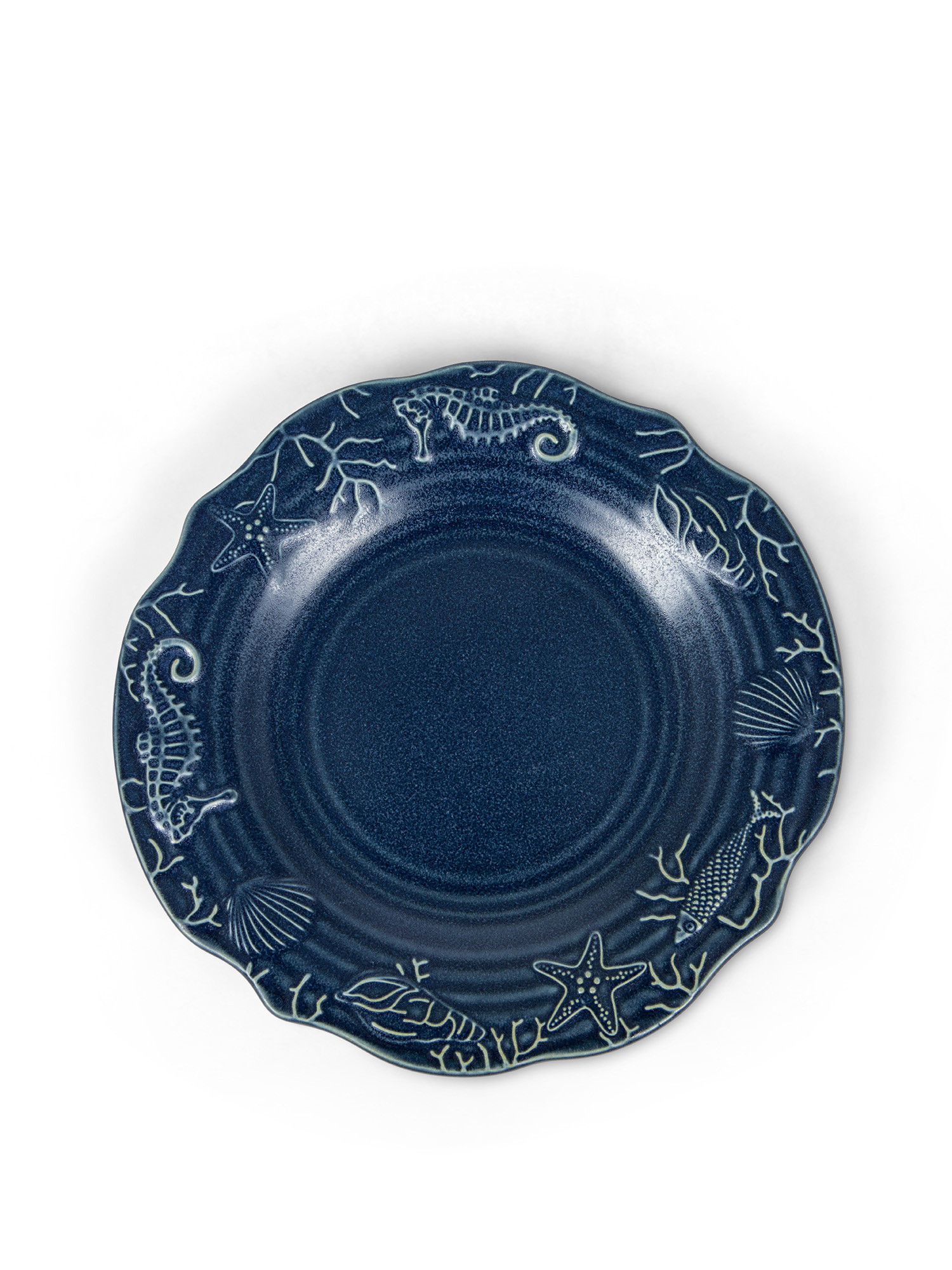 Blue porcelain fruit plate, Dark Blue, large image number 0