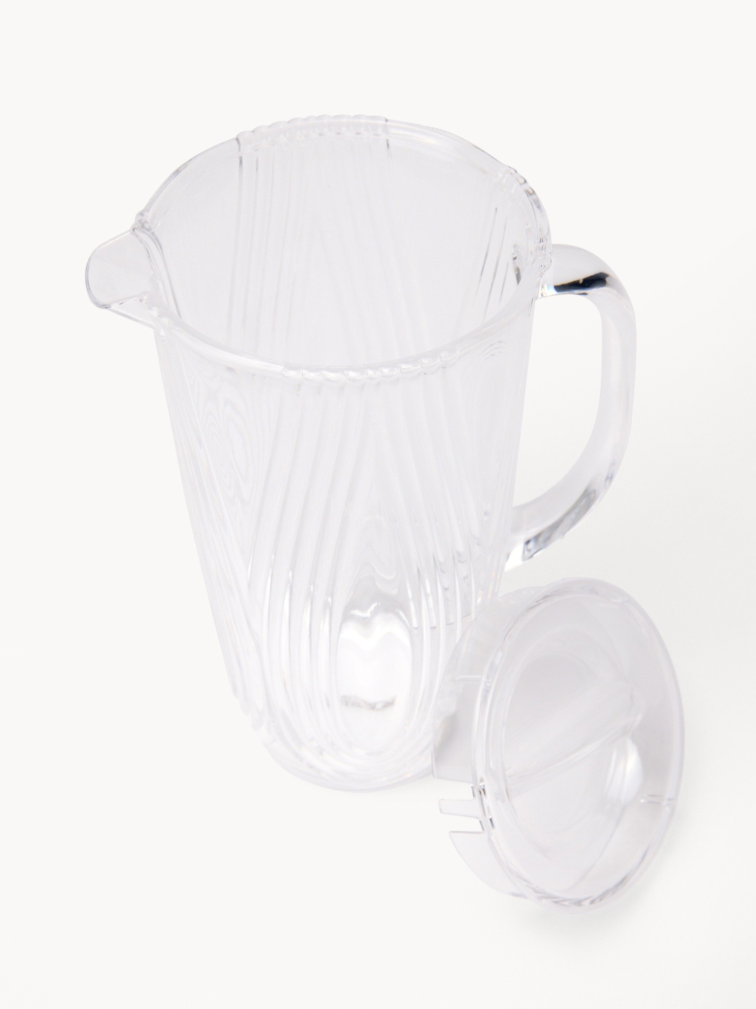 Clear Plastic Carafe - Introductory Price, Transparent, large image number 1