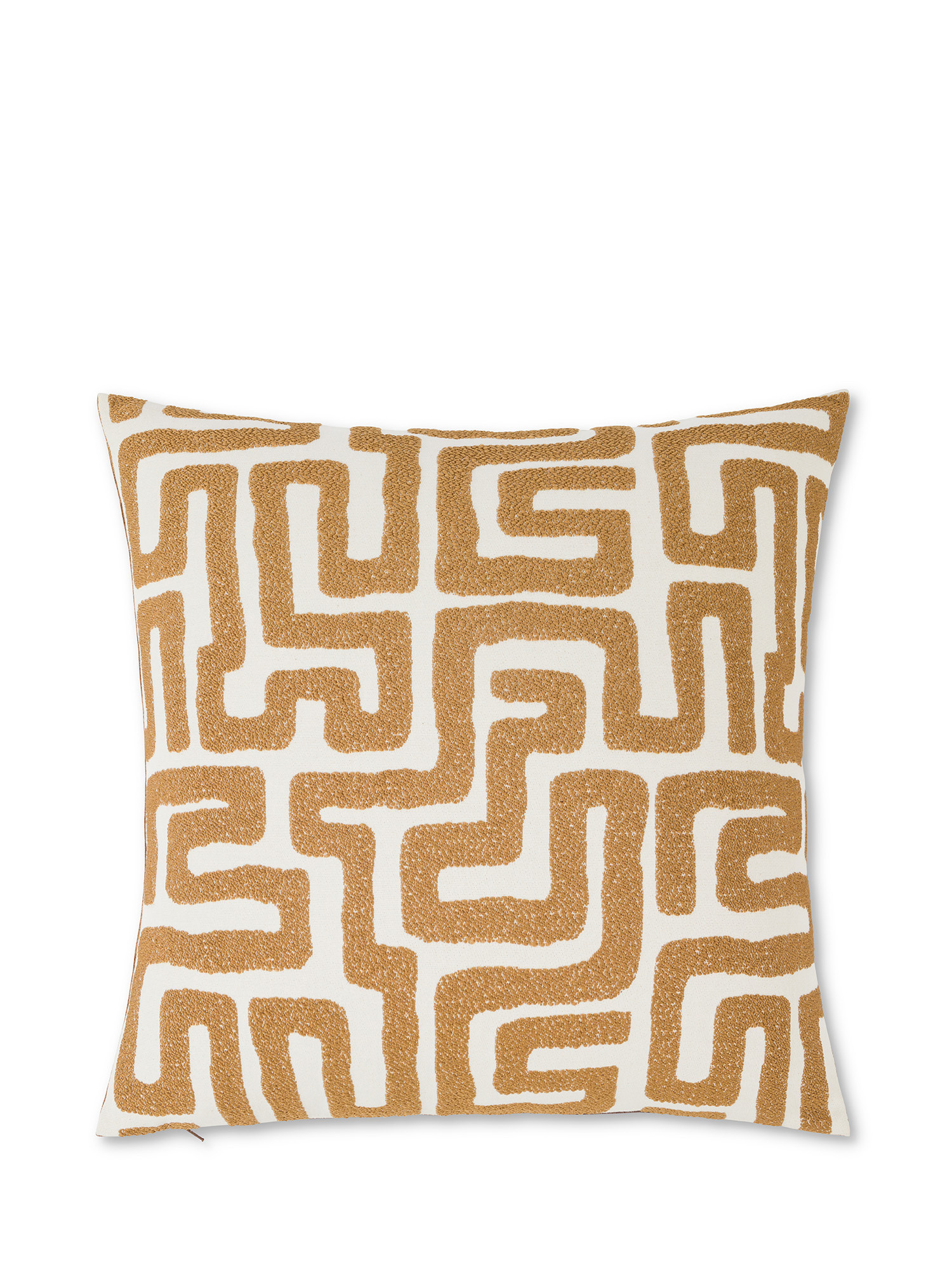 Relief motif cushion 45x45cm, Light Brown, large image number 0