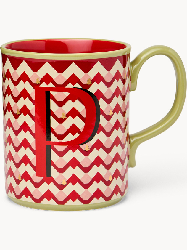 Ceramic mug letter P