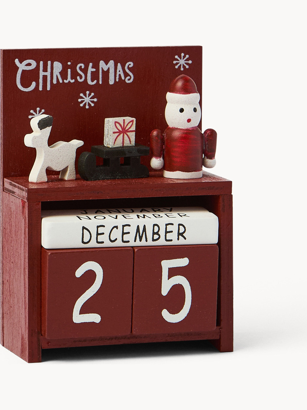 Calendario dell'avvento in legno