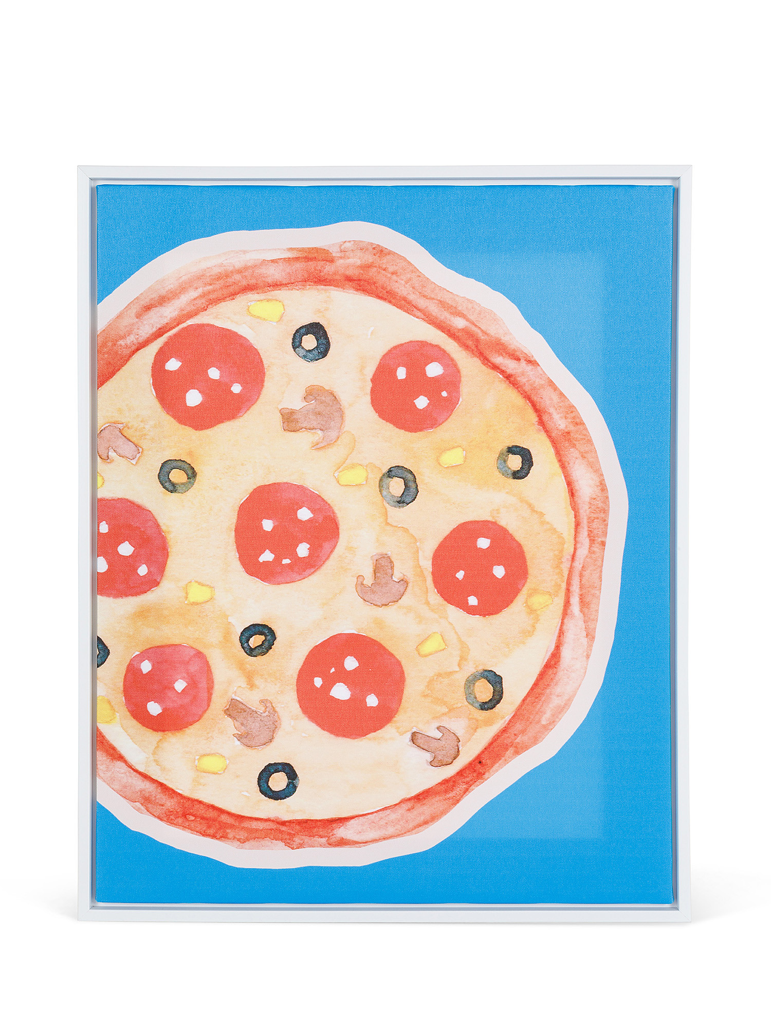 Canvas with pizza print, Multicolor, large image number 0