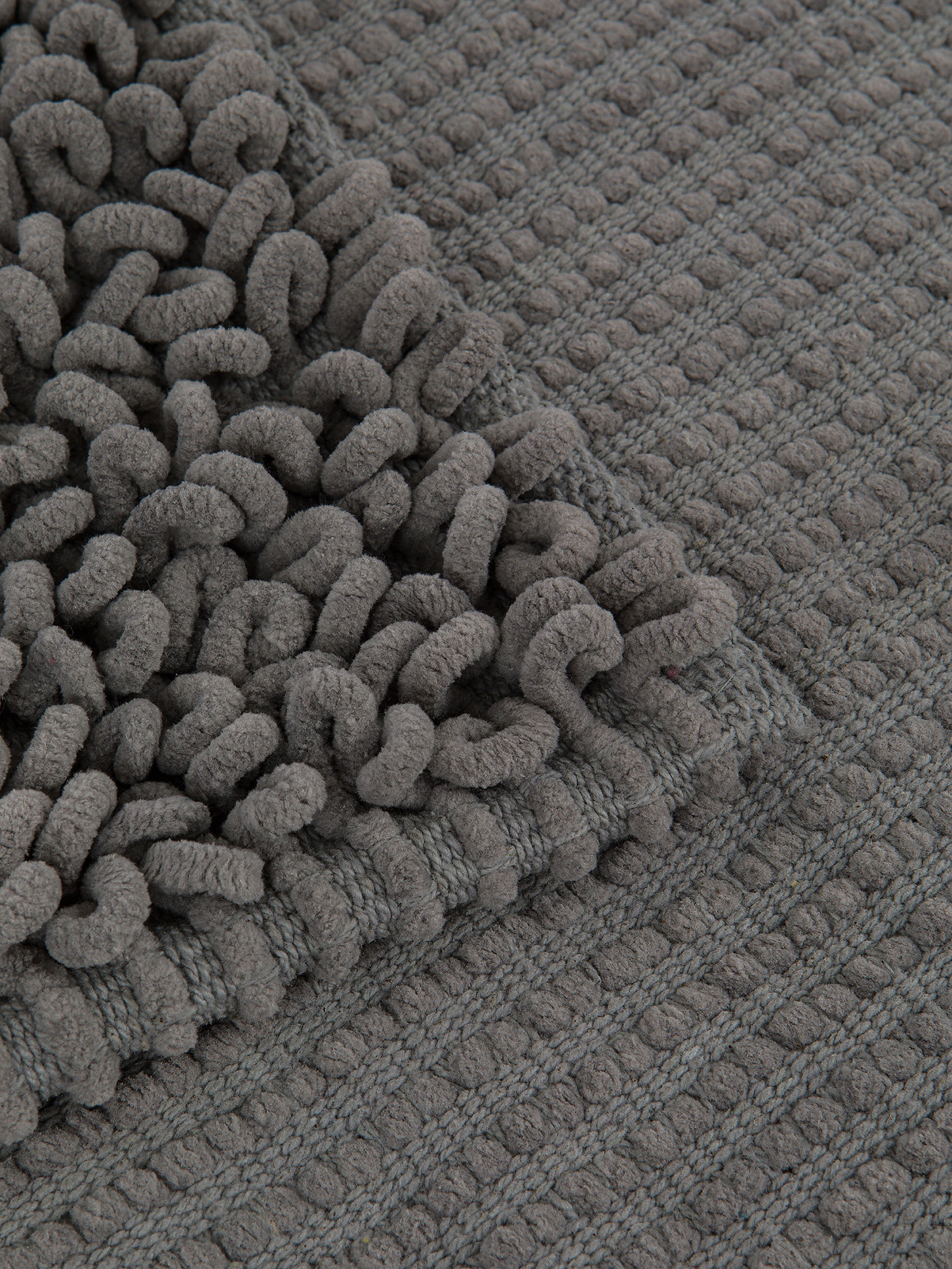 Shaggy microfiber bath mat, Grey, large image number 1