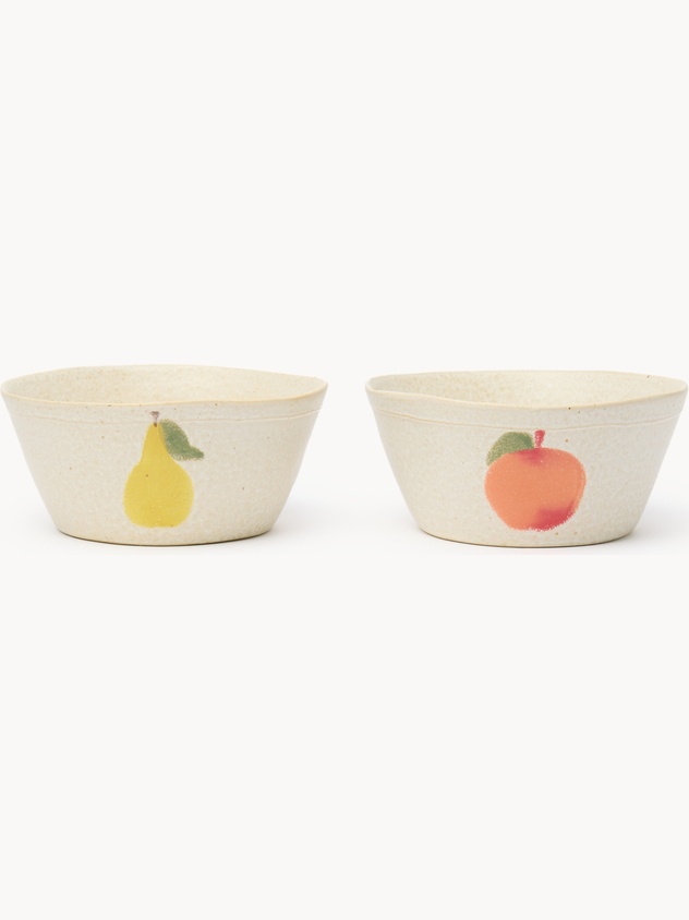 Ceramic small bowl with fruit motif