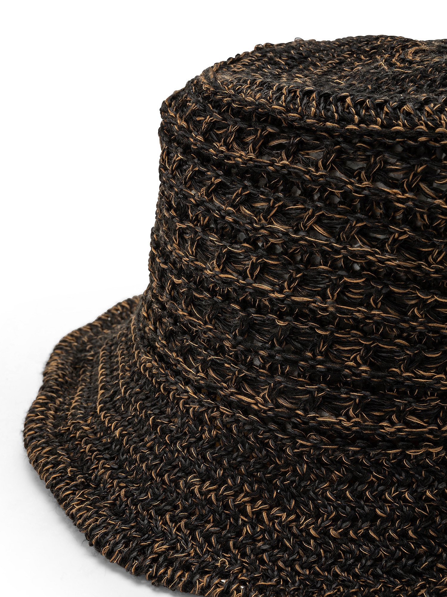 Crochet stitch hat, Black, large image number 1