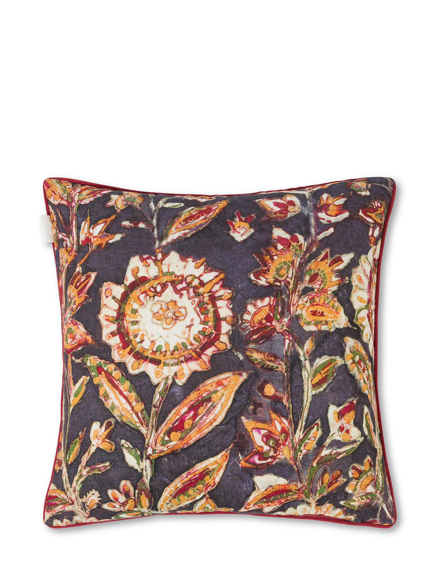 Cuscino cotone stampa etnica 45x45cm, Multicolor, large image number 1