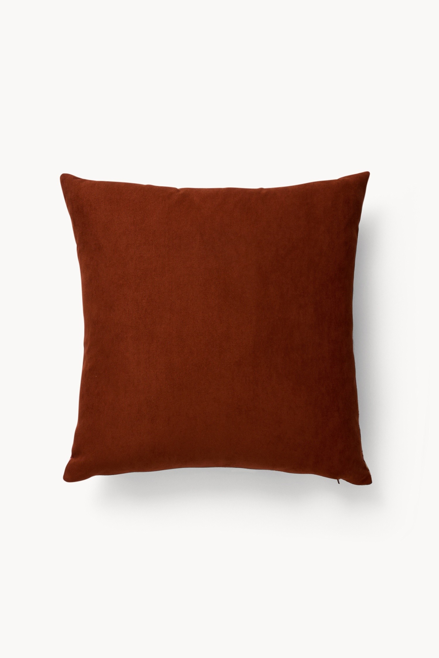 Velvet Pillow with Floral Print, 45x45cm - Discounted Price, Pink, large image number 1