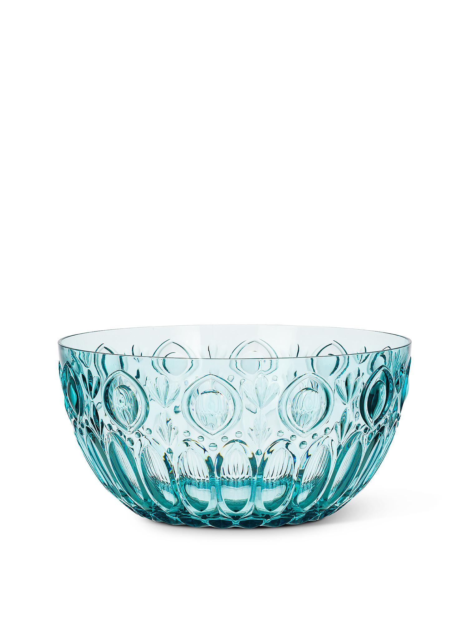 Gloria blue plastic salad bowl, Light Blue, large image number 0