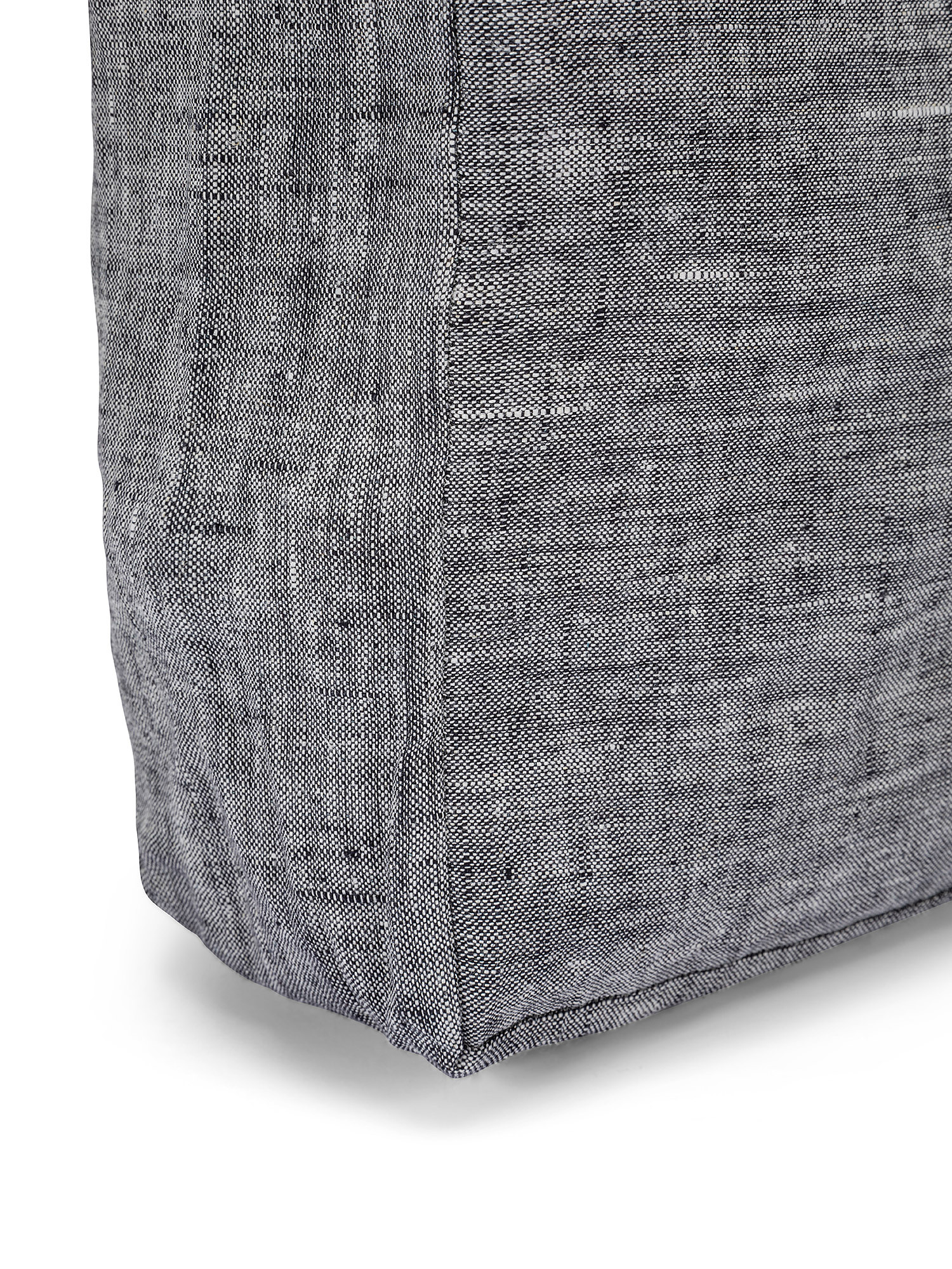 Solid color washed linen bag, Grey, large image number 2