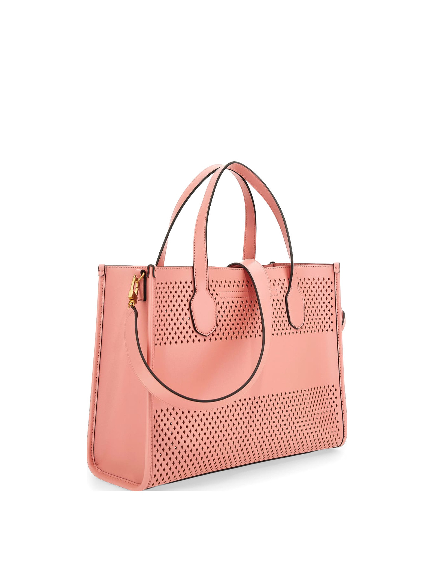 Guess - Katey perforated handbag, Pink, large image number 1