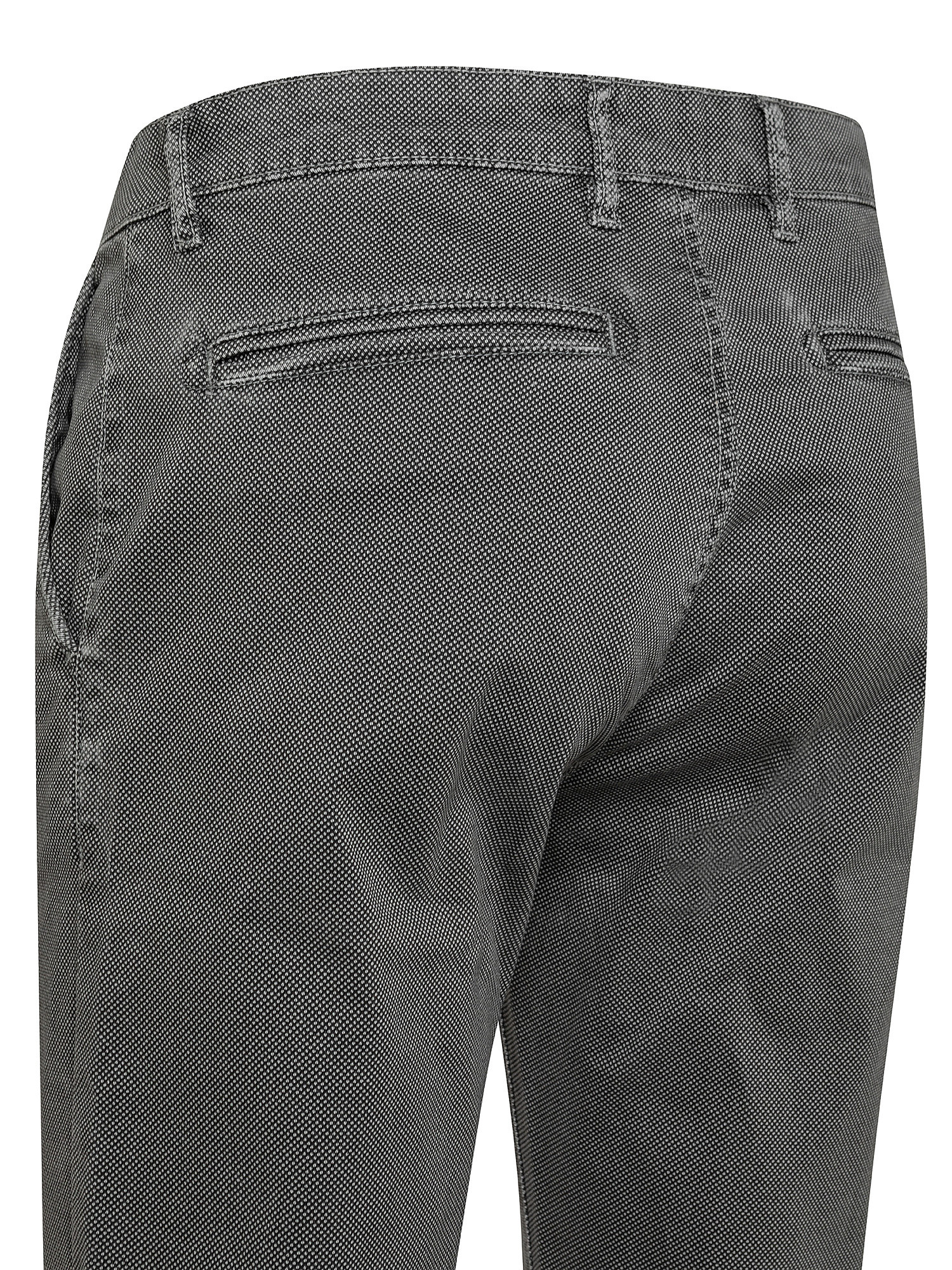 Pantalone chinos in cotone stretch, Grigio, large image number 2