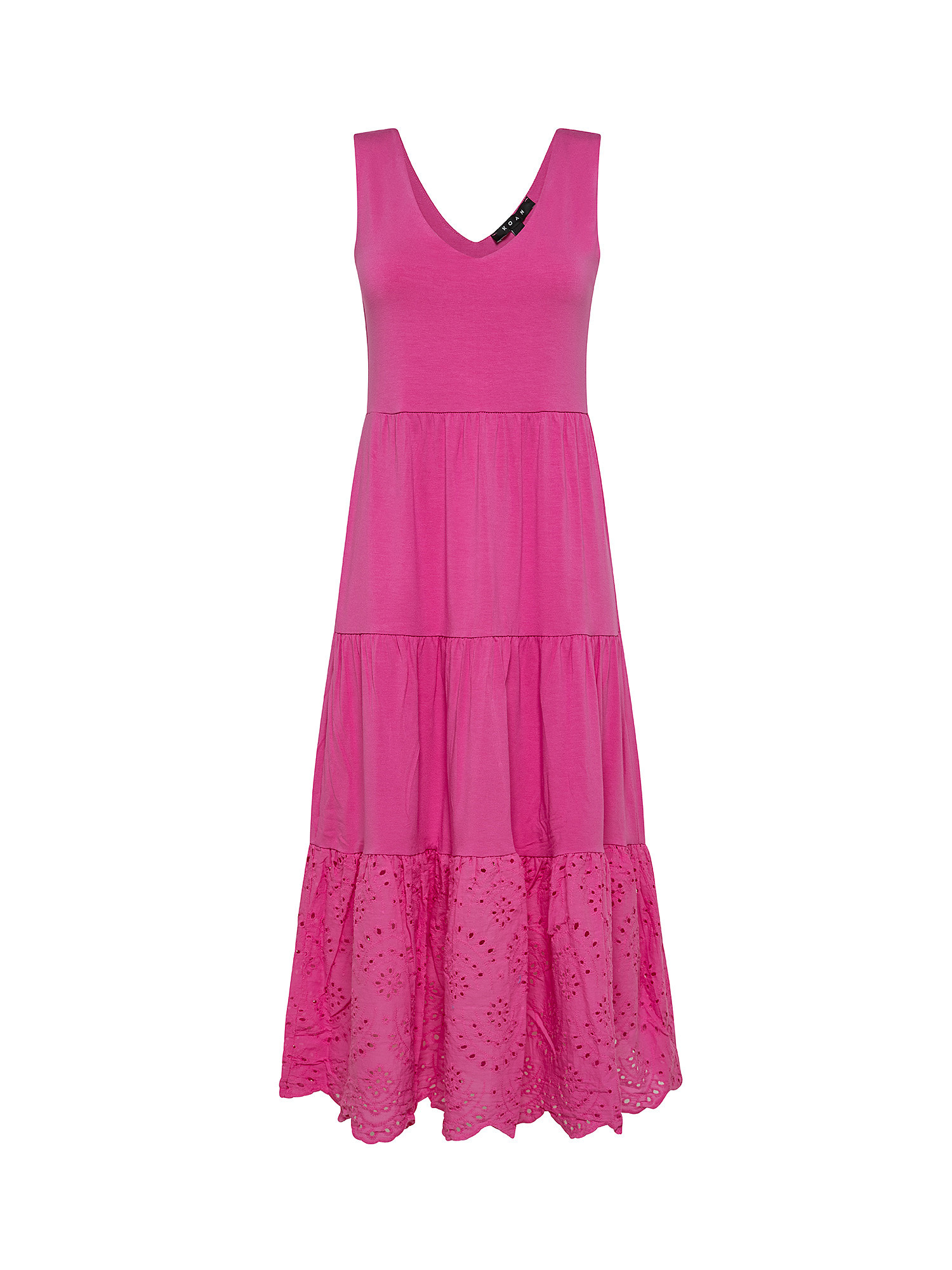 Dress with flounces, Pink Fuchsia, large image number 0