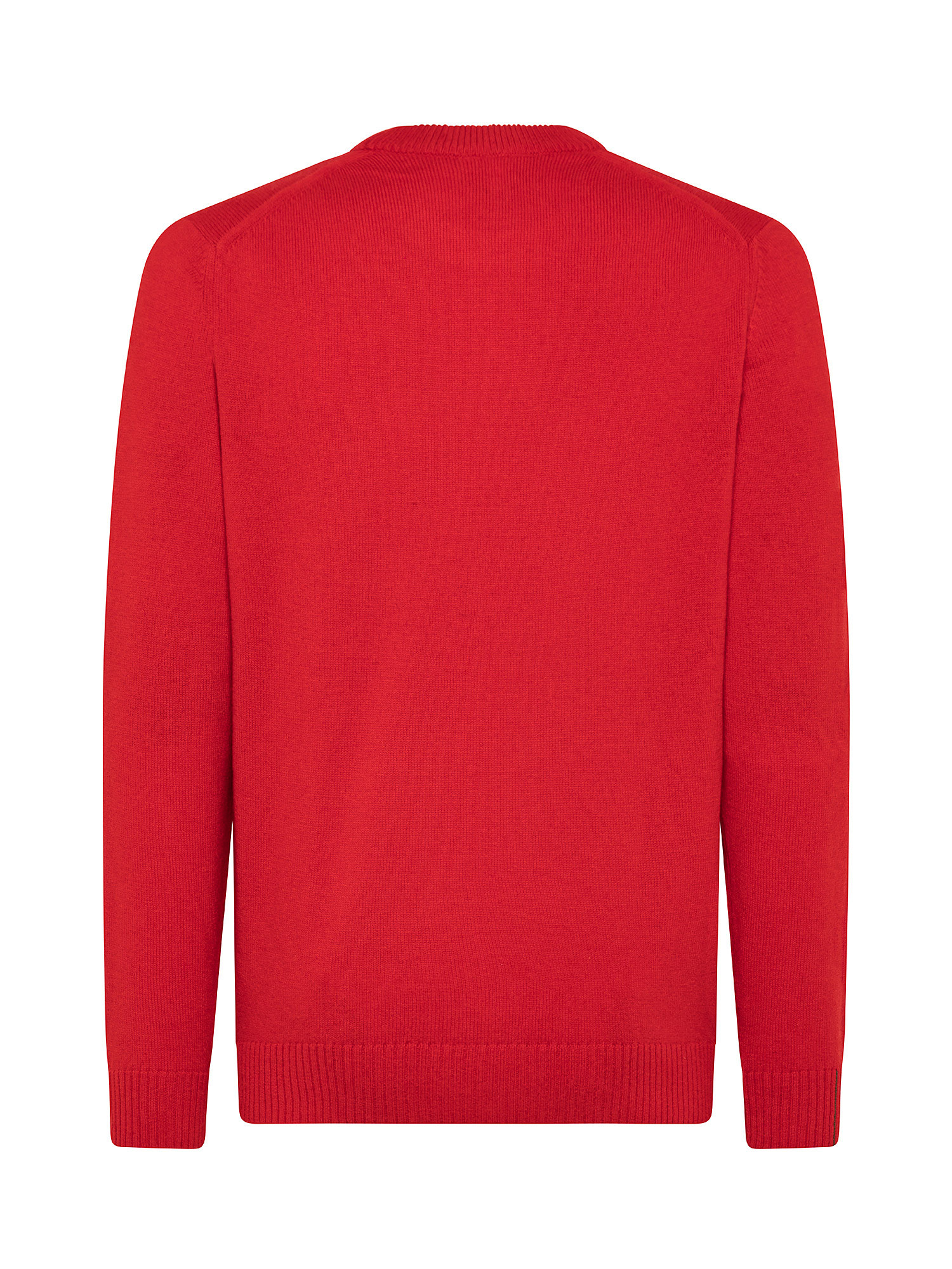 Men's organic cotton crew neck sweater, Red, large image number 1