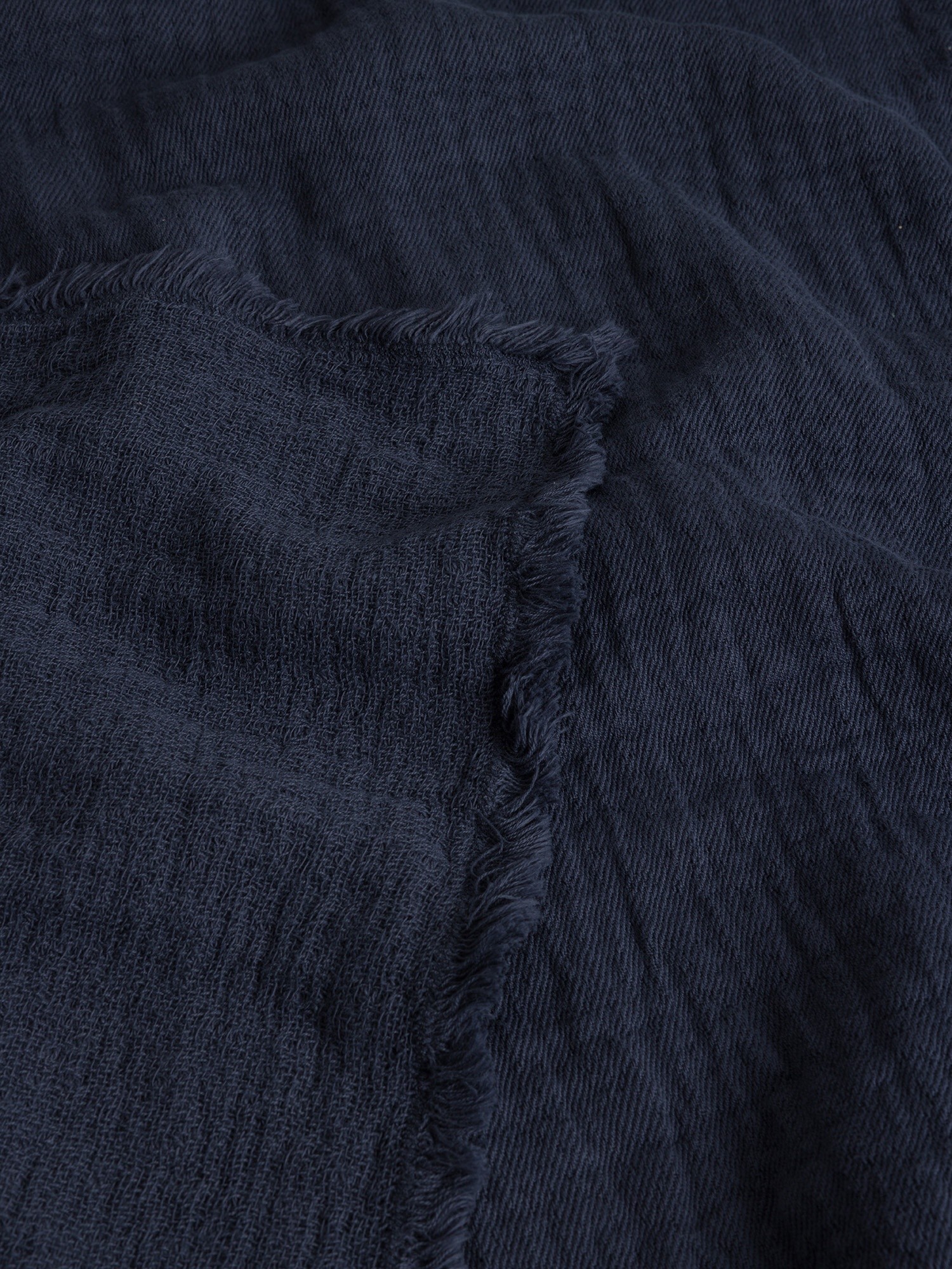 Copriletto in garza di cotone lavato tinta unita, Blu, large image number 1