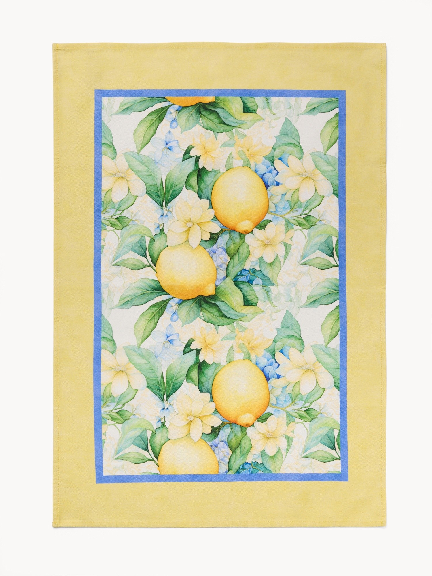 Limoni cotton tea towel by Tessiture Randi, Multicolor, large image number 1