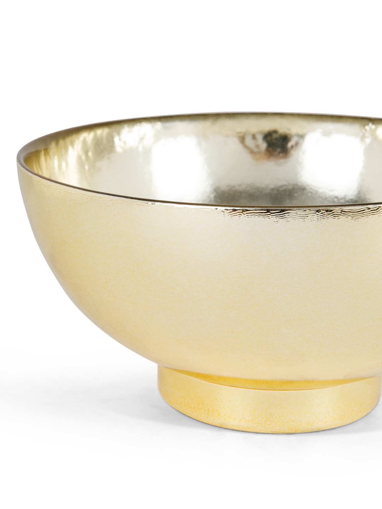 Glass cup with gold base, Gold, large image number 1