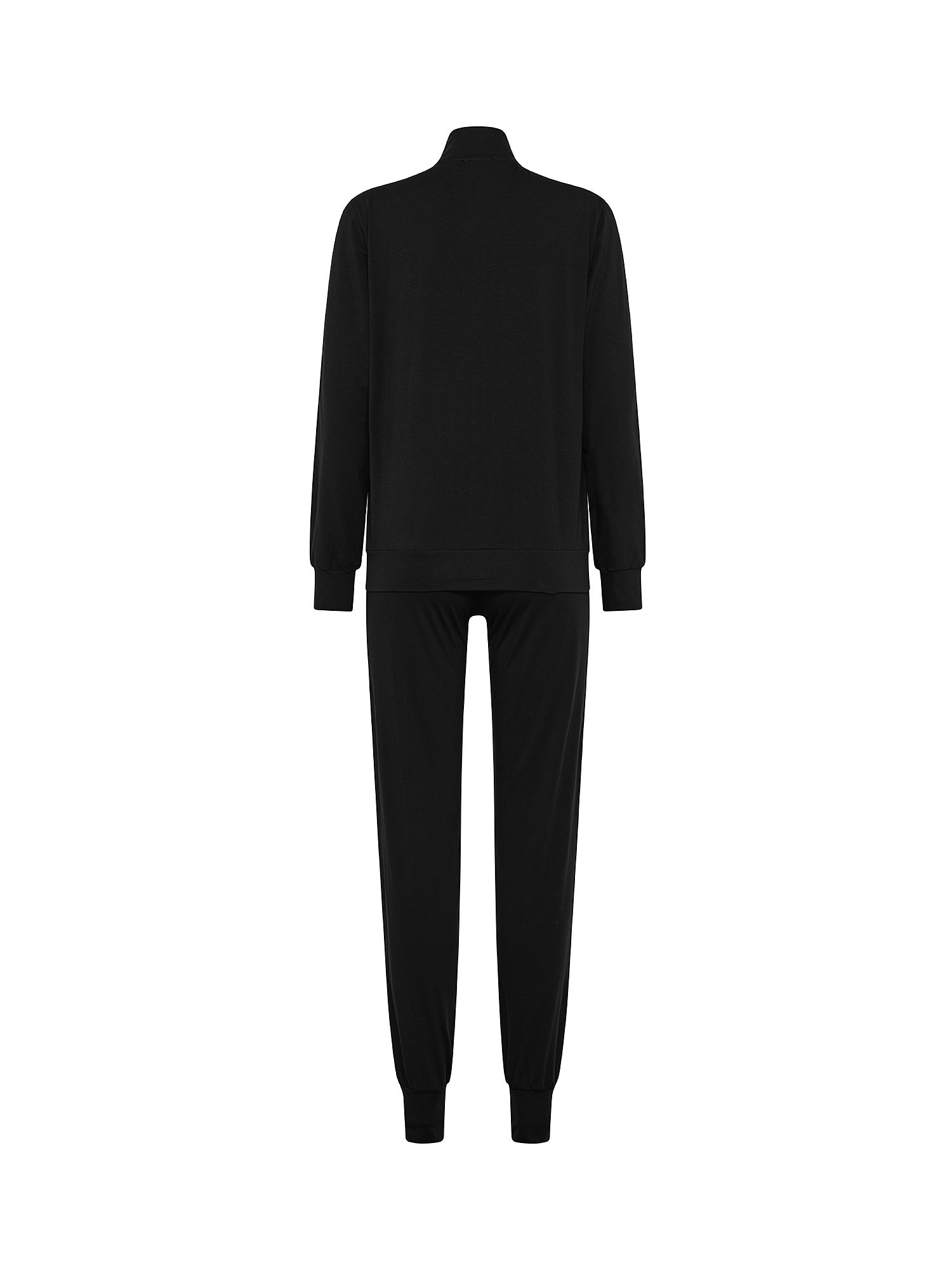 Loungewear set with full-zip sweatshirt, Black, large image number 1