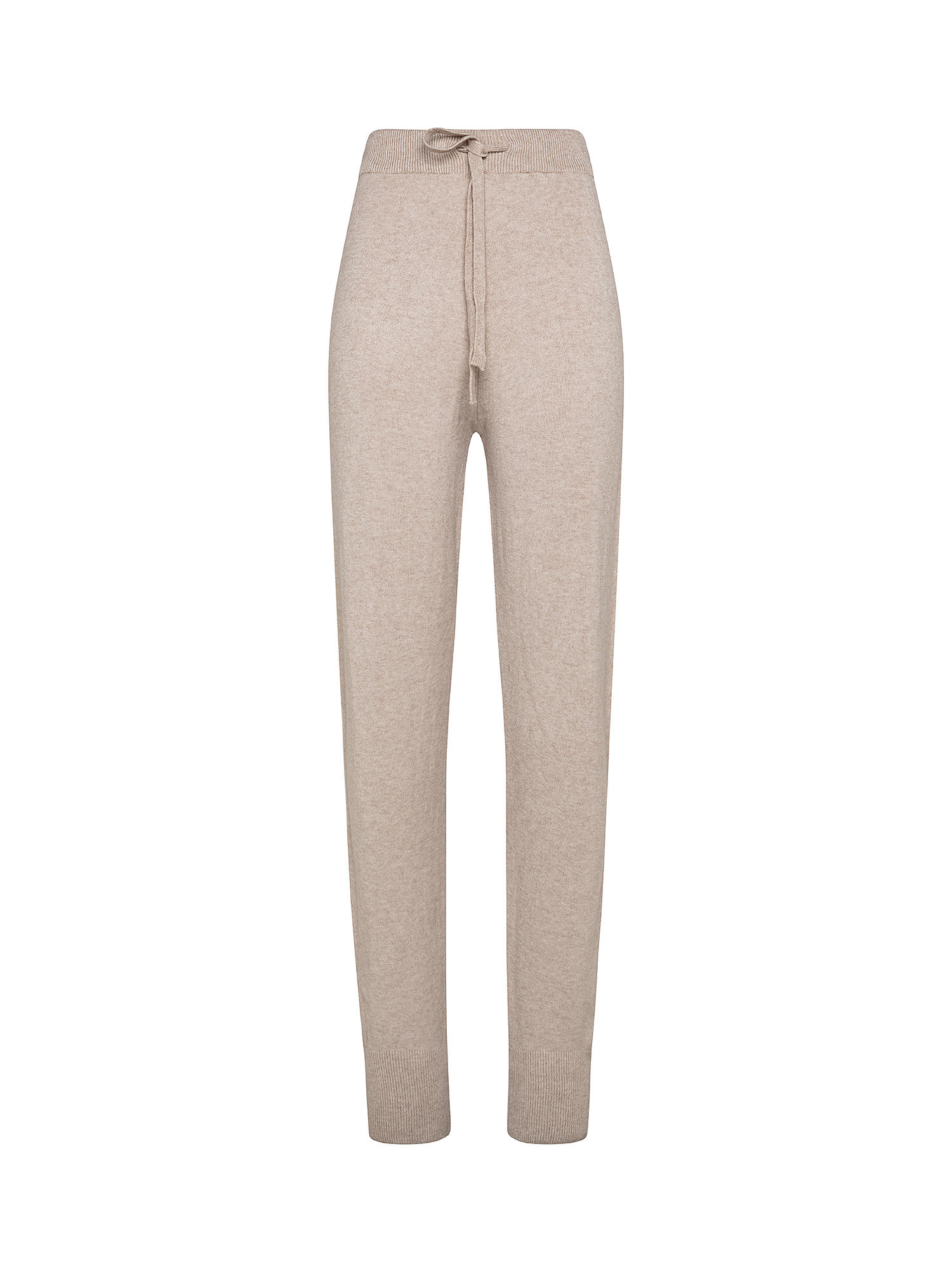 Pantalone in maglia, Beige, large image number 0