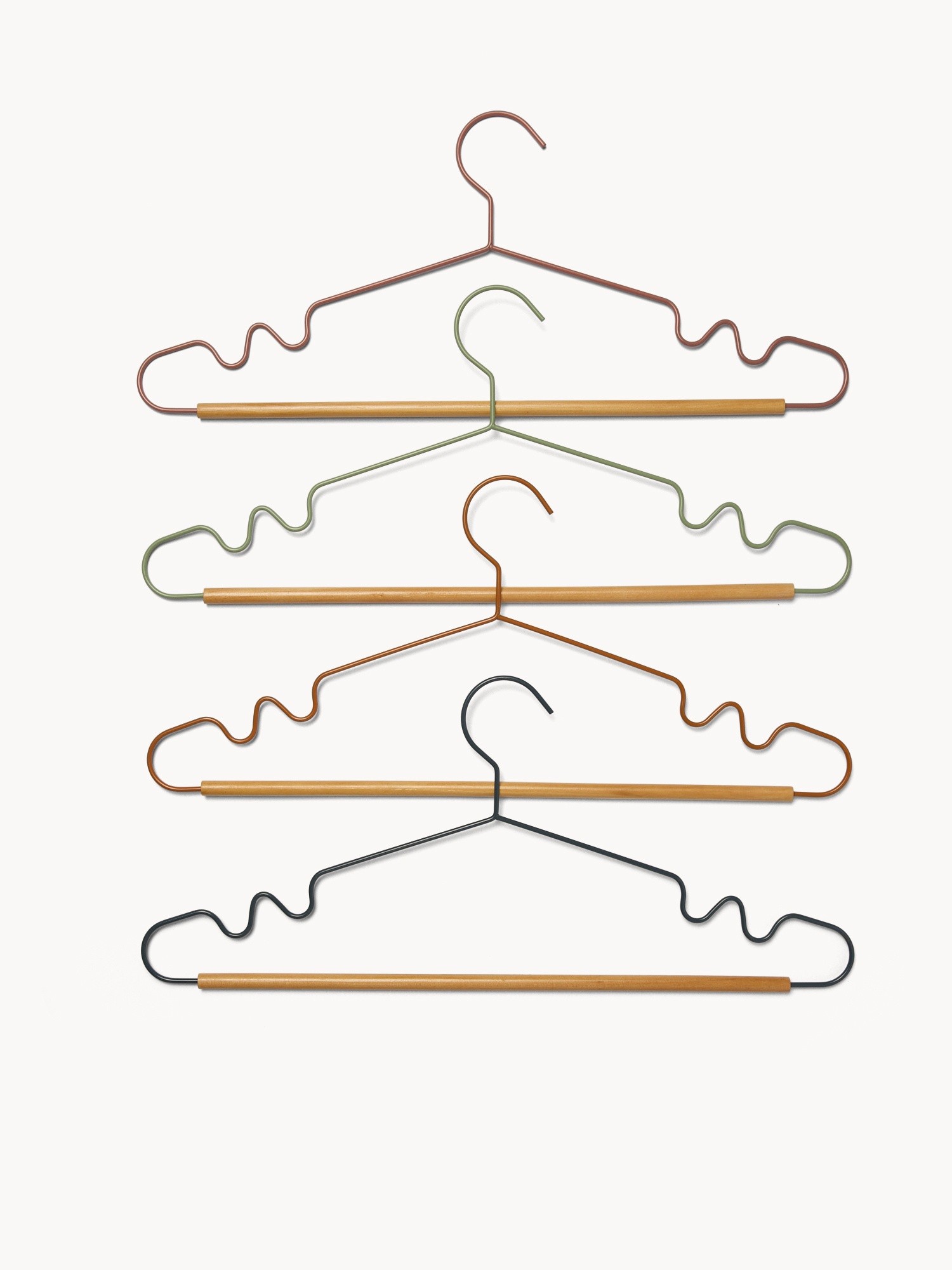 Set of 8 multicolored hangers  - Discounted Price, Multicolor, large image number 0