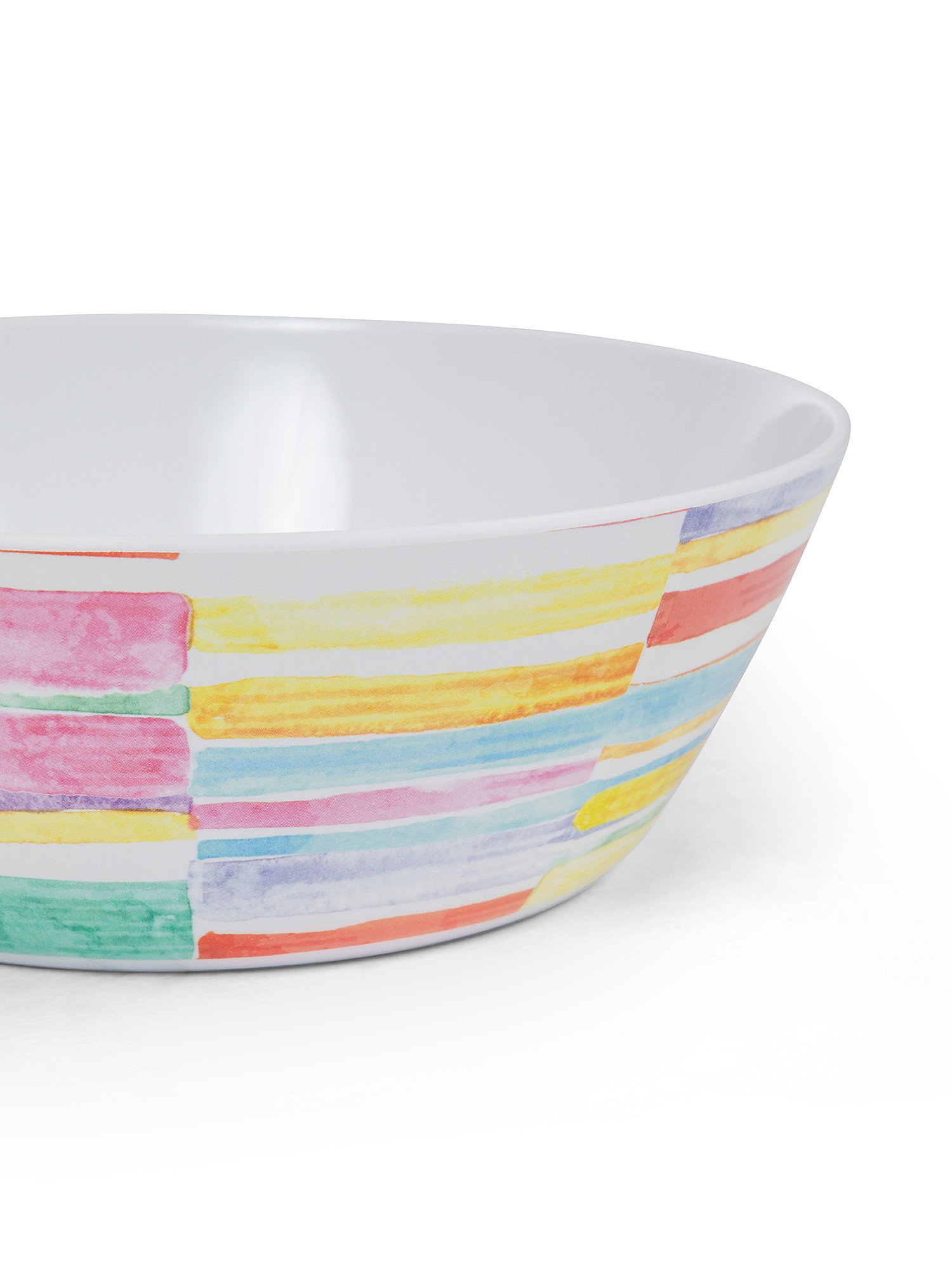Multicolor melamine soup plate, Multicolor, large image number 1