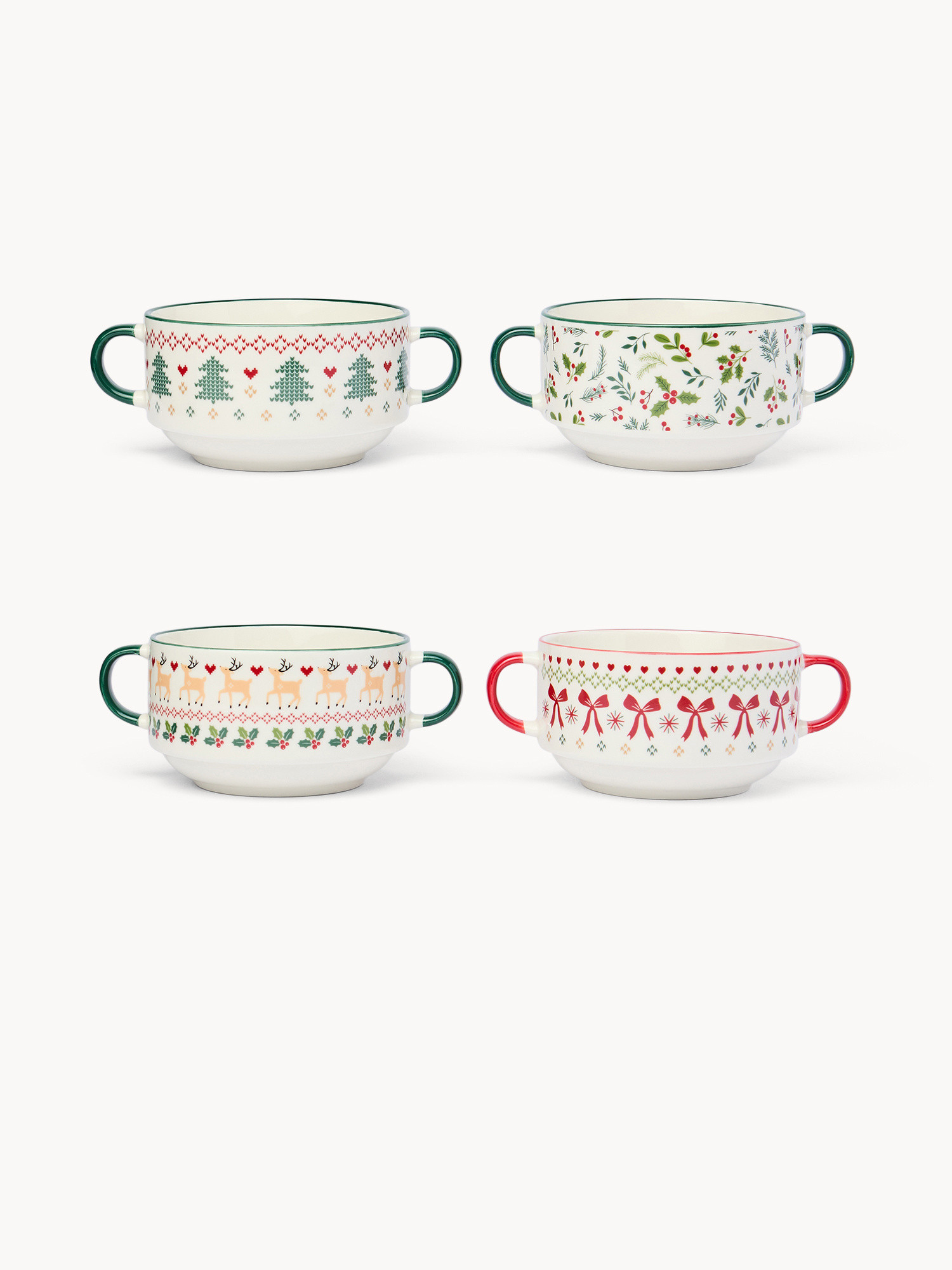 Crochet-decorated New Bone China bread bowls, White, large image number 0