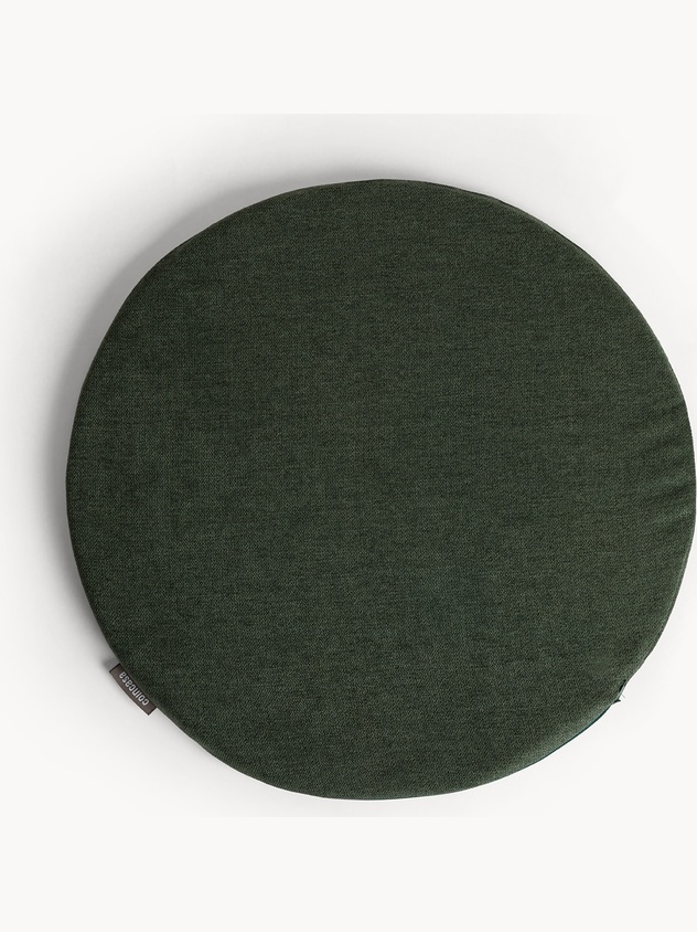 Solid-color cotton chair cushion