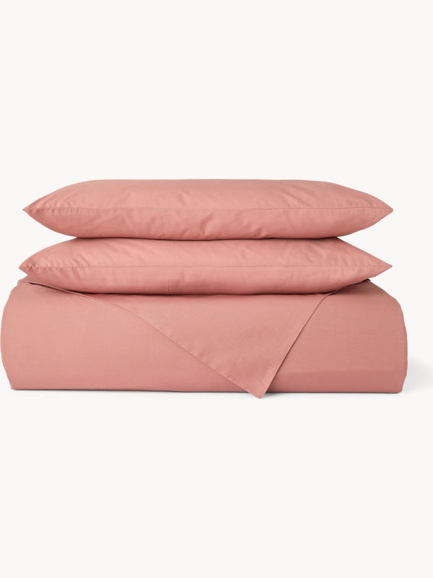 Solid Cotton Percale Fitted Sheet - Discounted Price