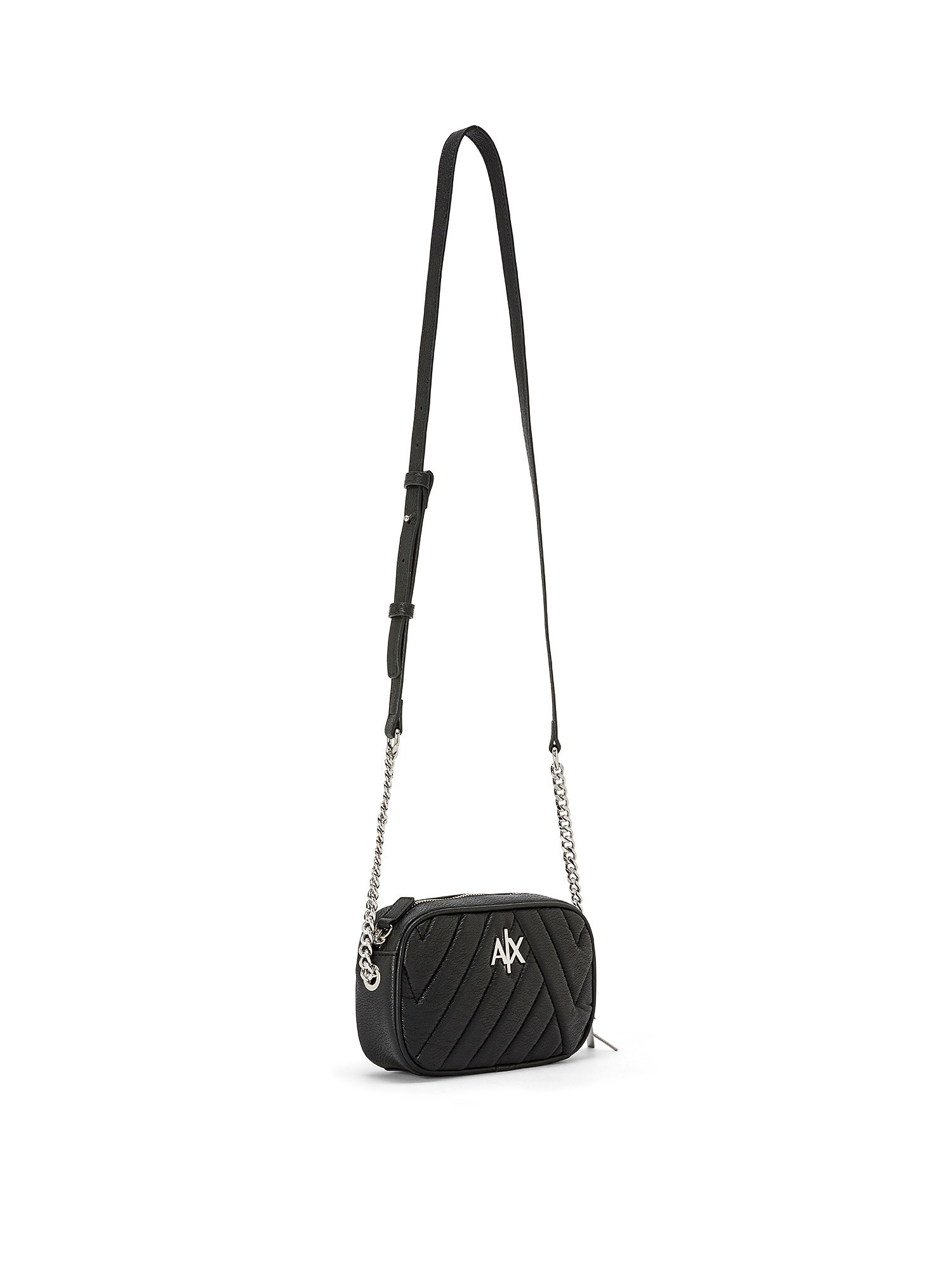 Armani Exchange - Clutch bag with shoulder strap, Black, large image number 1