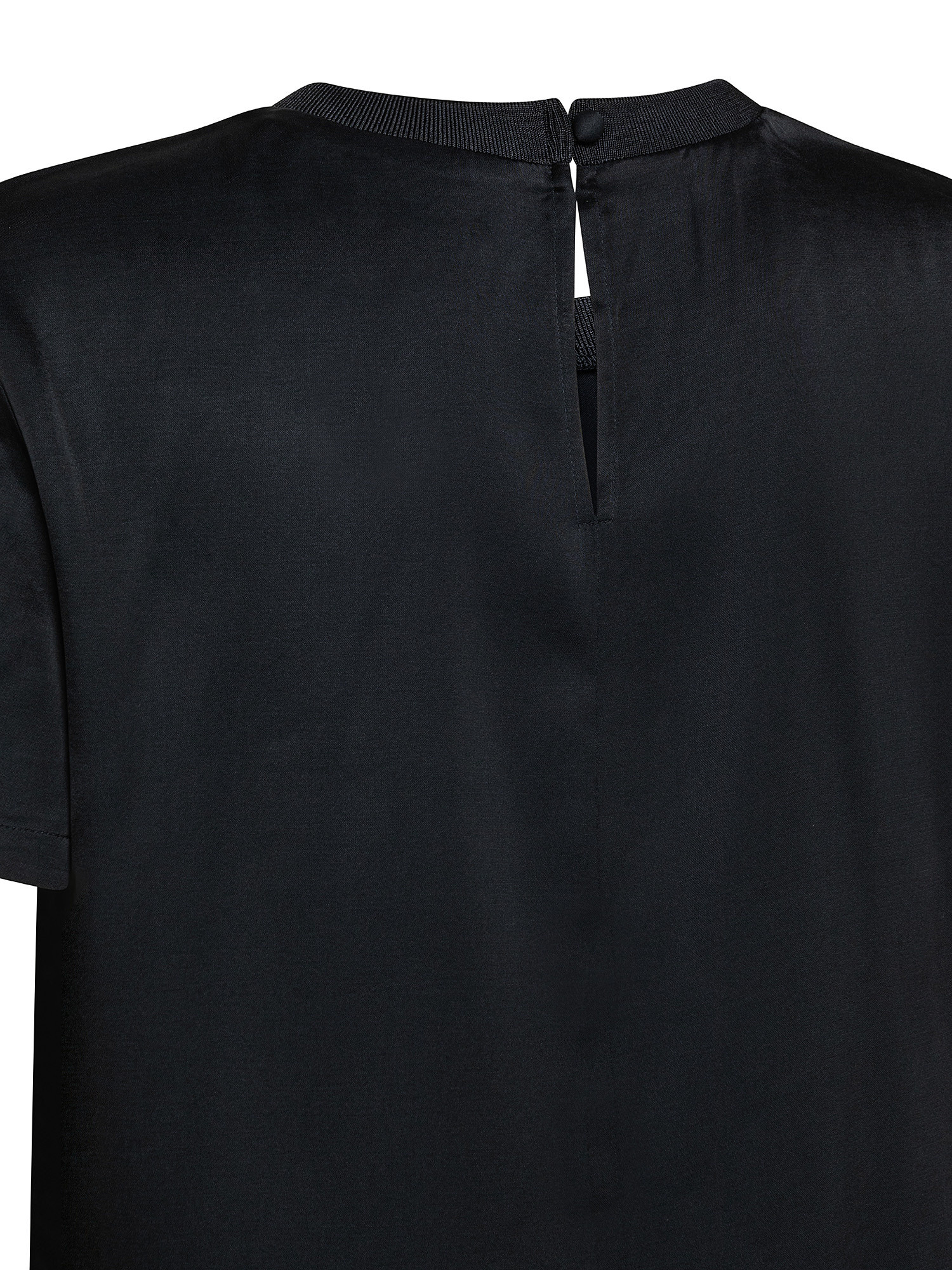Satin blouse, Black, large image number 2