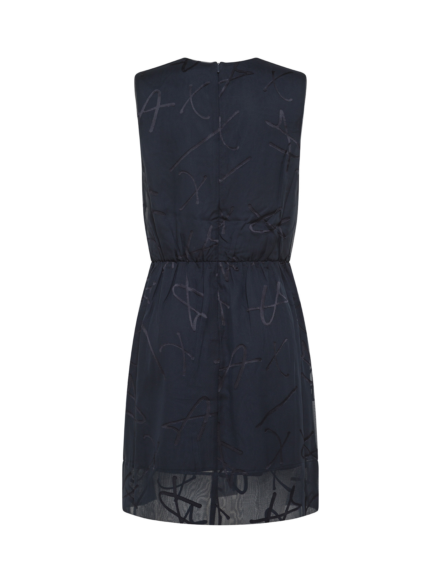 Armani Exchange - Short dress with logo, Dark Blue, large image number 1