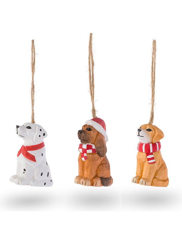 Addobbo albero in legno