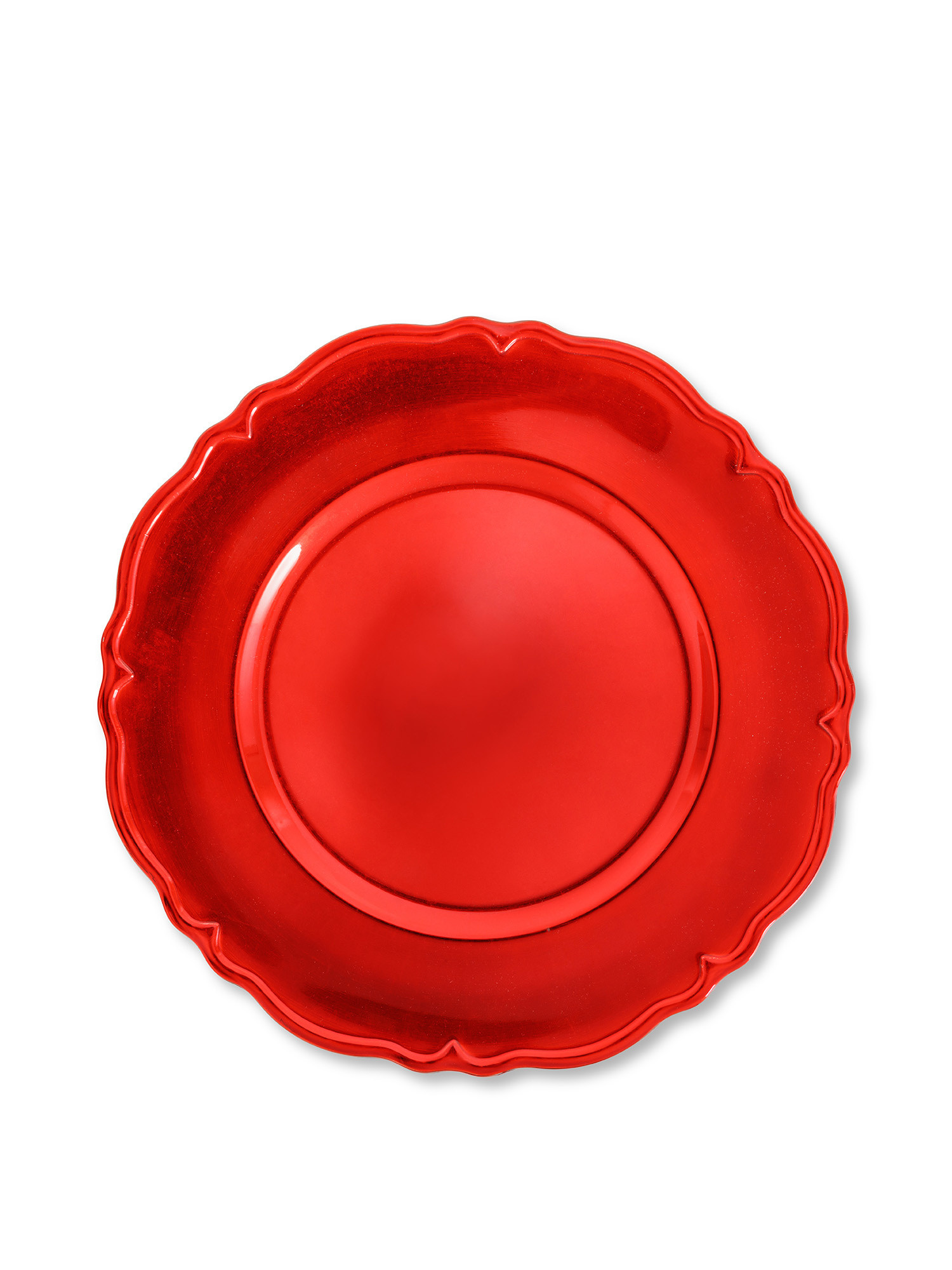Plastic charger plate, Red, large image number 0