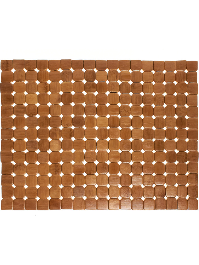Varnished bamboo table mat