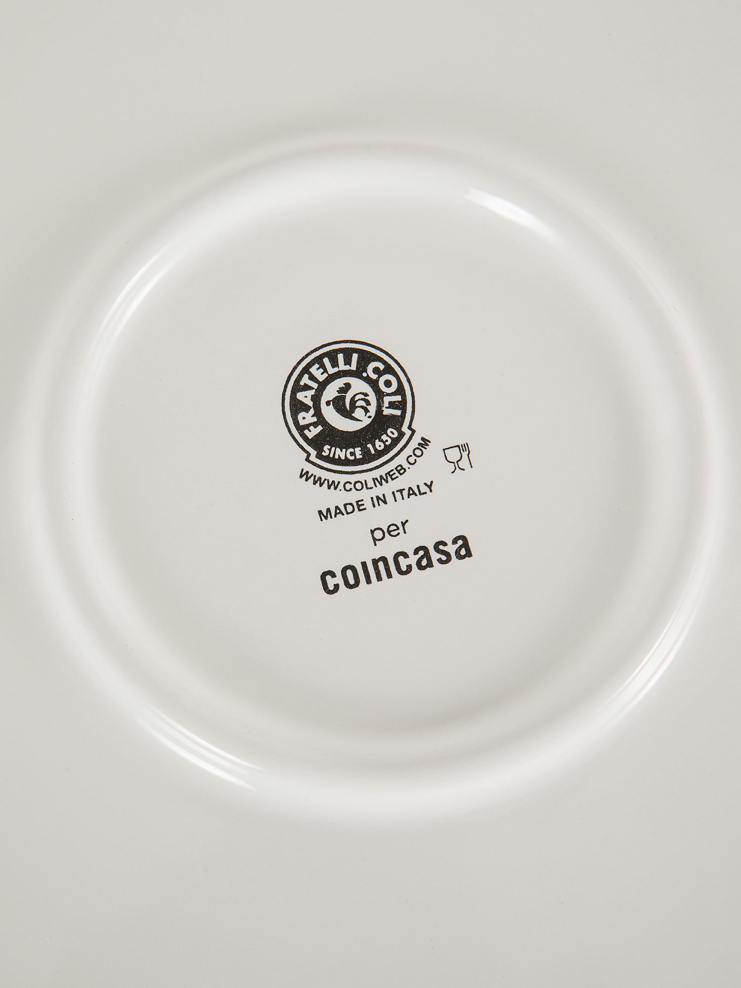 Ceramic serving plate by Ceramiche Pugliesi Fratelli Colì, White, large image number 2
