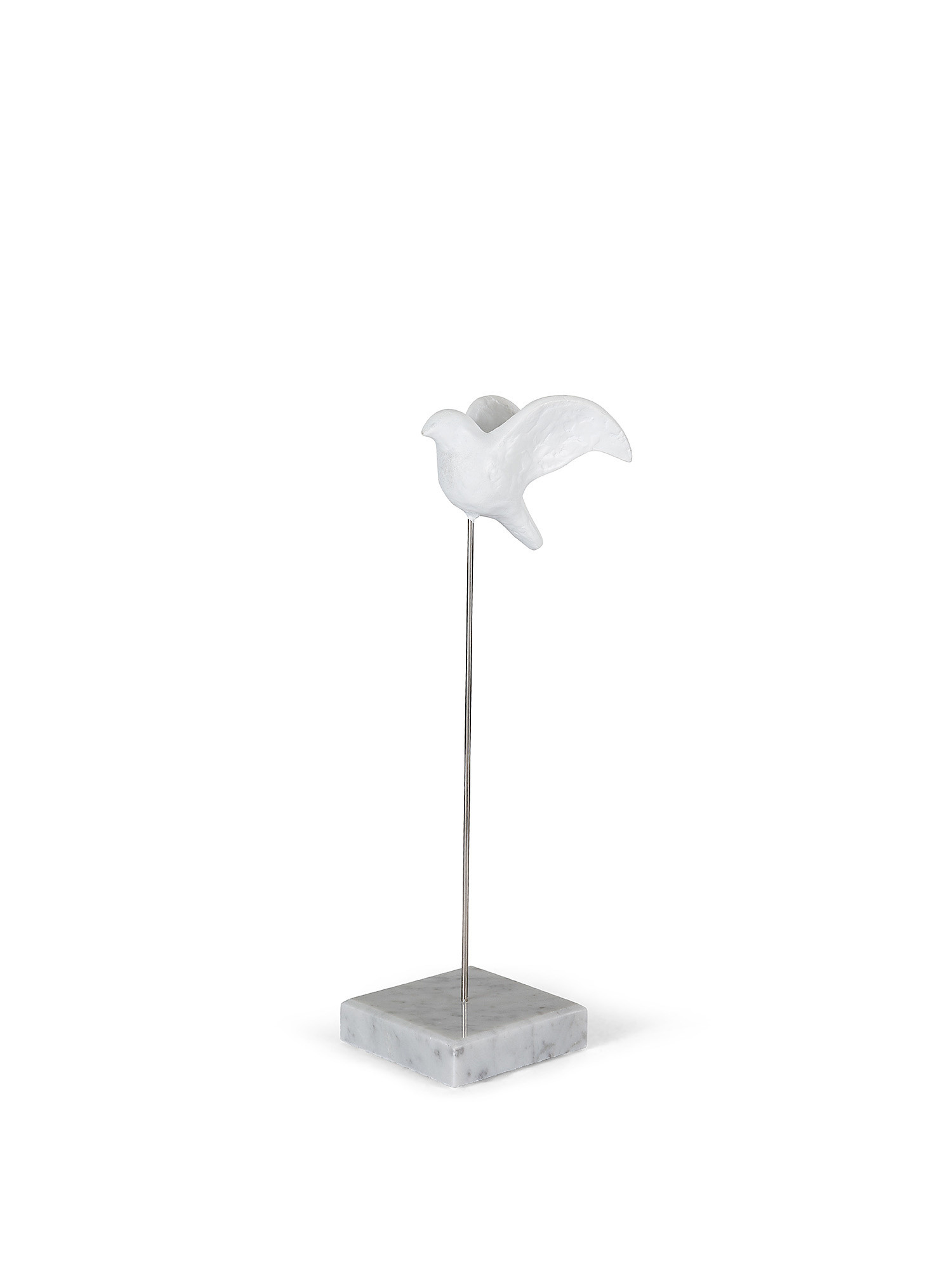 Uccellino decorativo su stand, Bianco, large image number 0